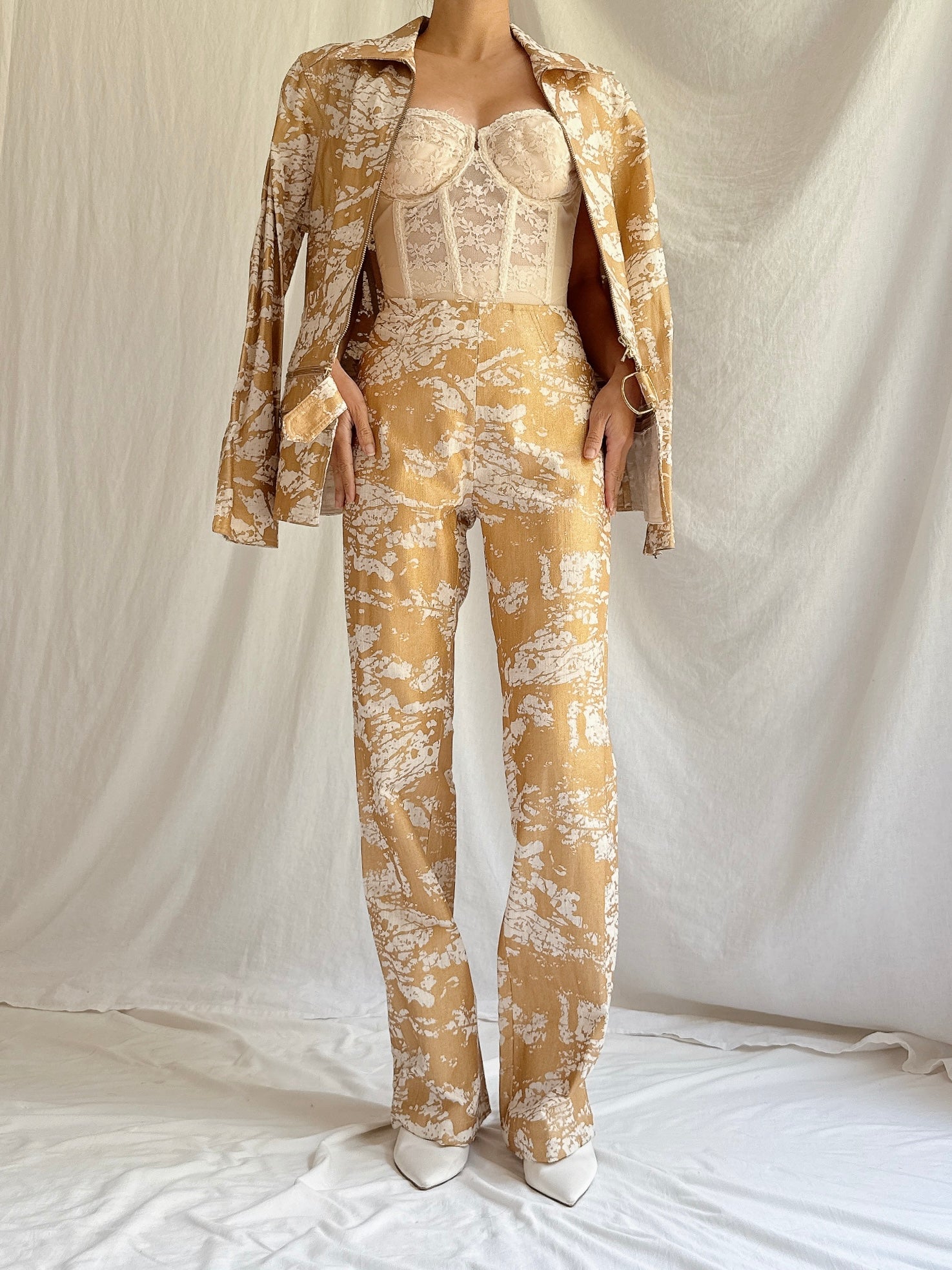 Vintage Kyoko Higa Linen 2-Piece Set - FR 40