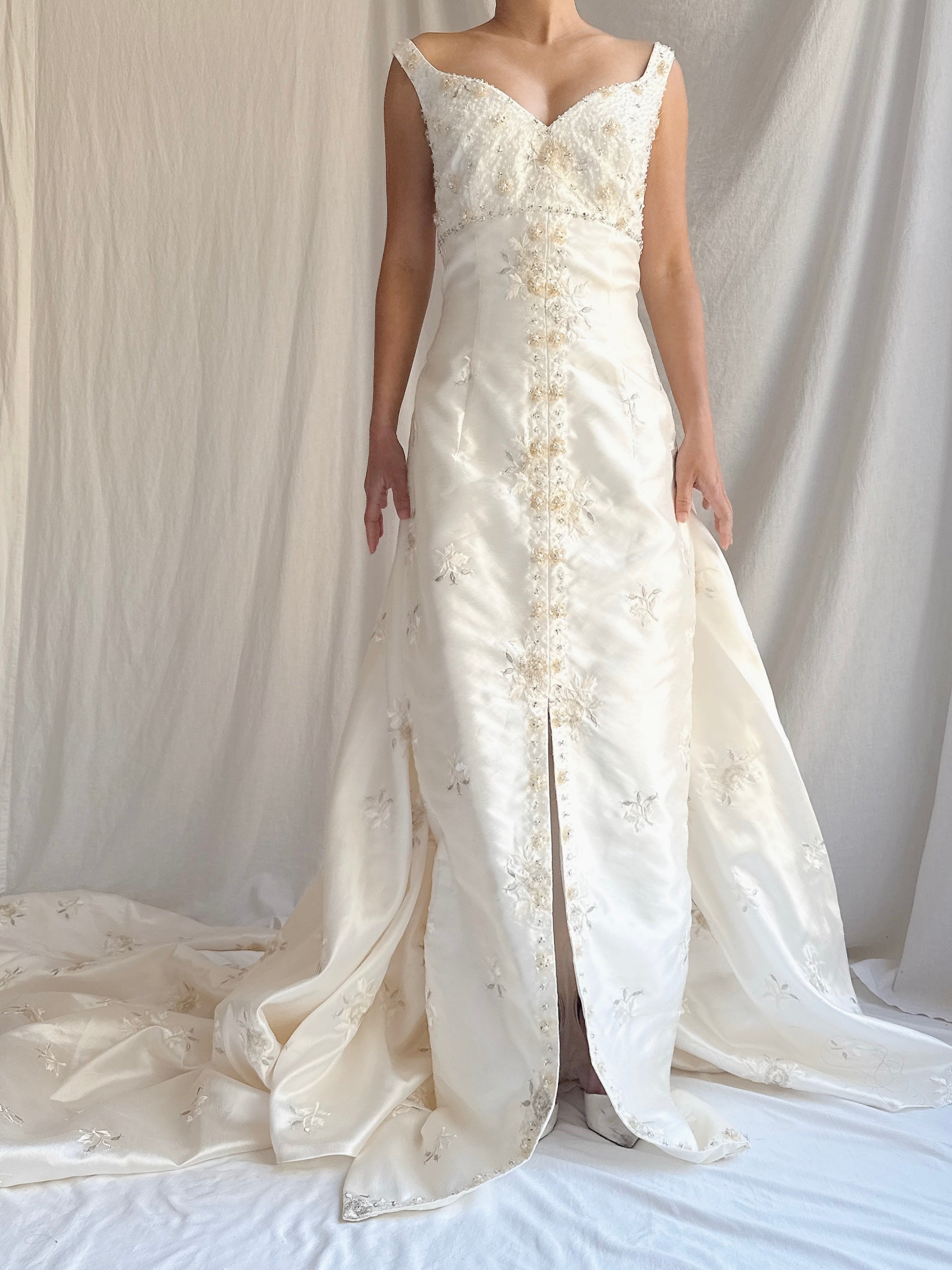 Vintage Embroidered 2-Piece Dress - M