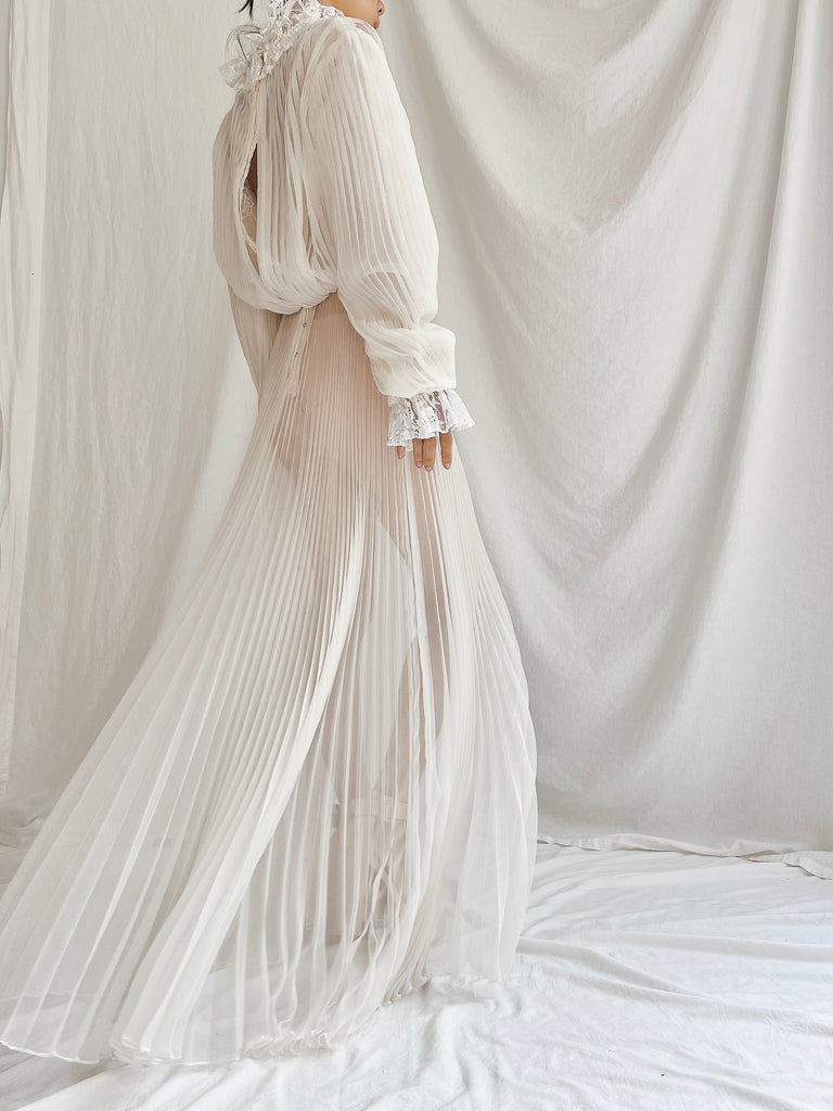 sheer chiffon dress Vintage Sheer Chiffon Dress