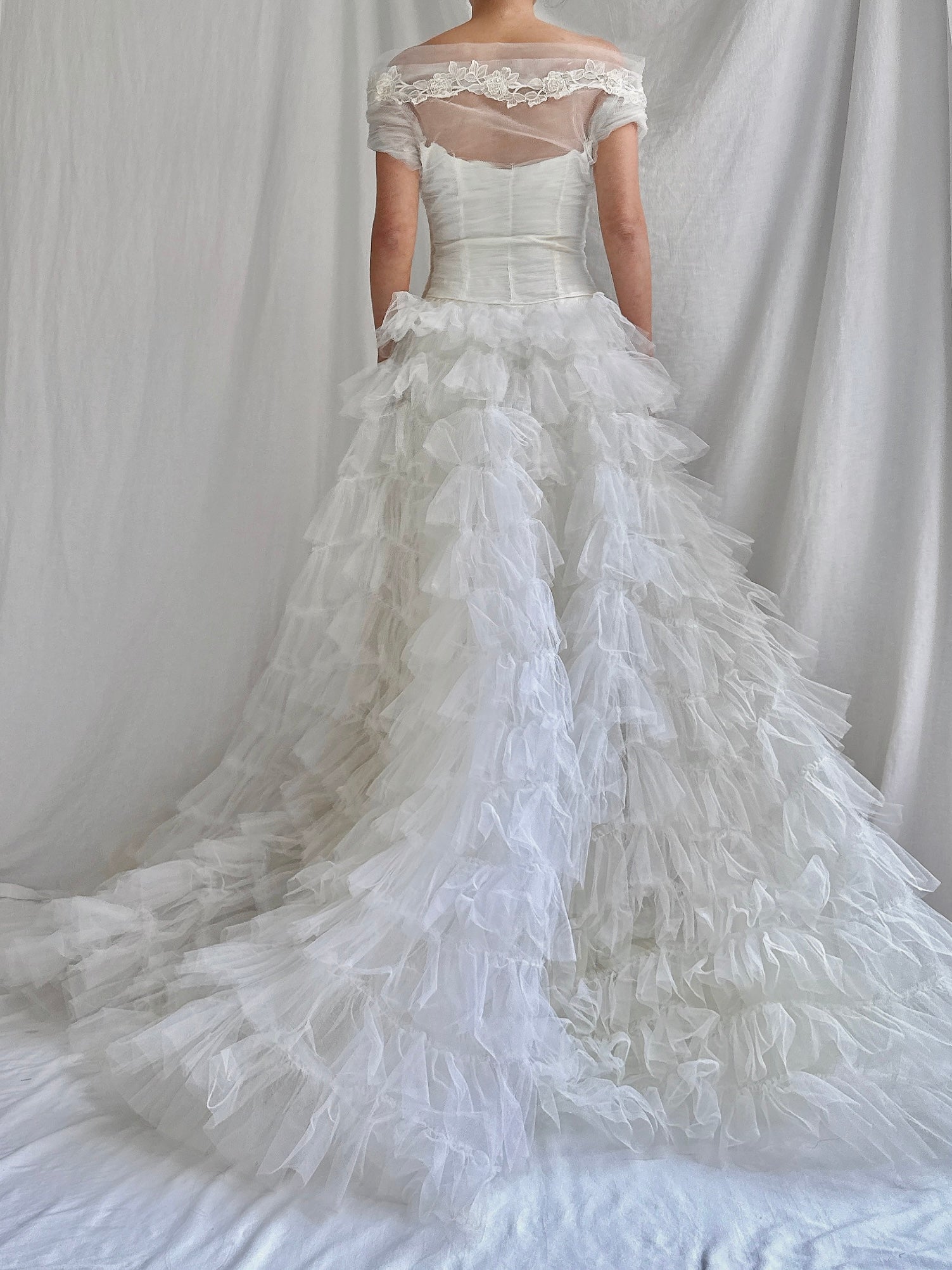 1950s Layered Tulle Gown - XS