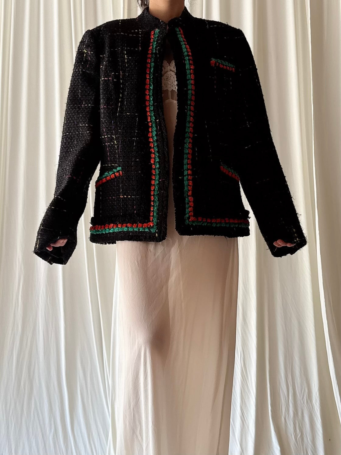 Vintage Terry Paris Silk Jacket - L