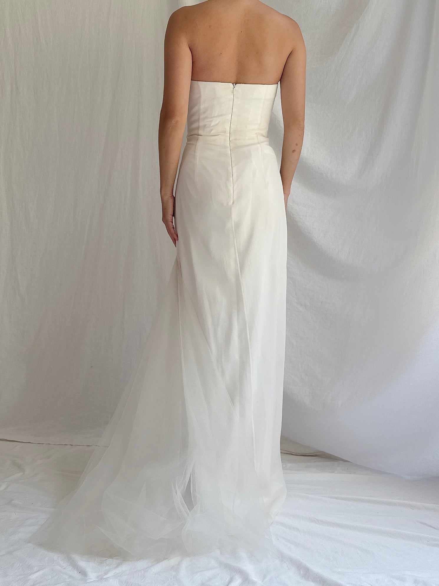 Vintage Jasz Couture Silk Strapless Gown - M/6/8