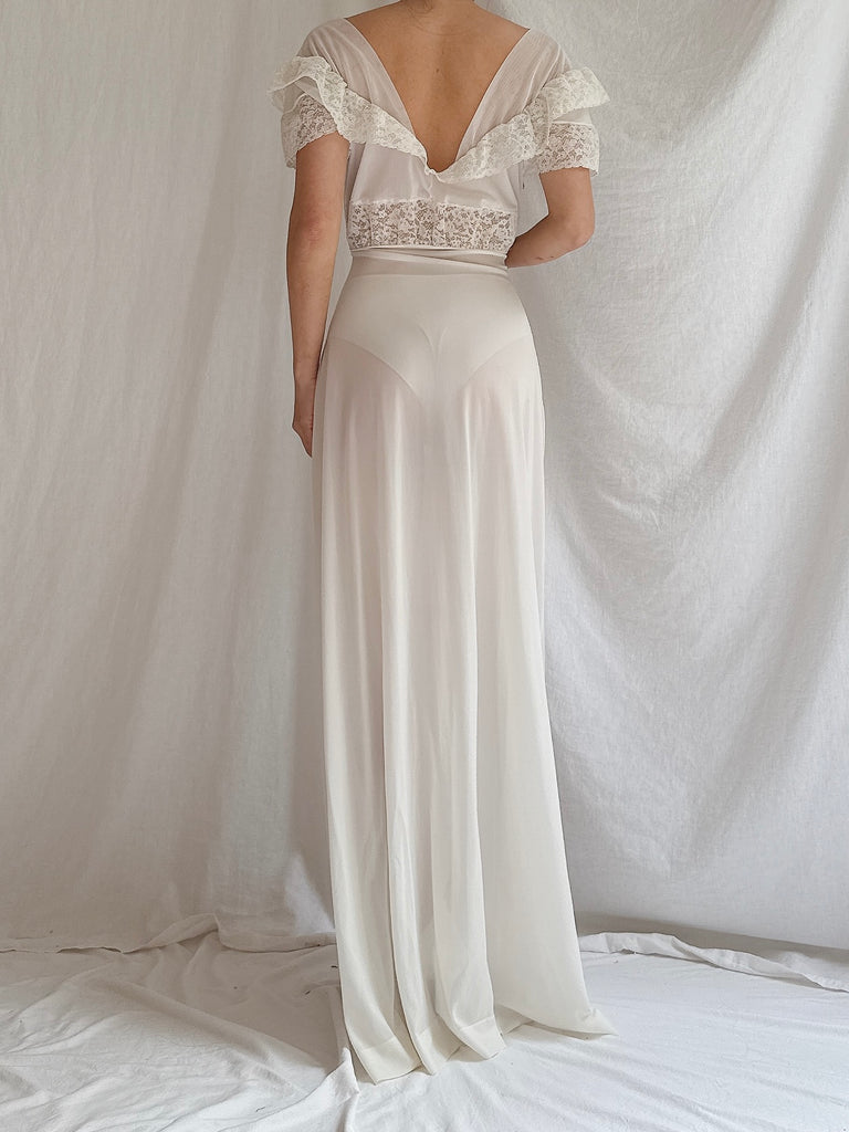 1950s Nylon Sheer Slip Dress - S/M | G O S S A M E R 1950s Nylon Sheer Slip Dress - S/M | G O S S A M E R