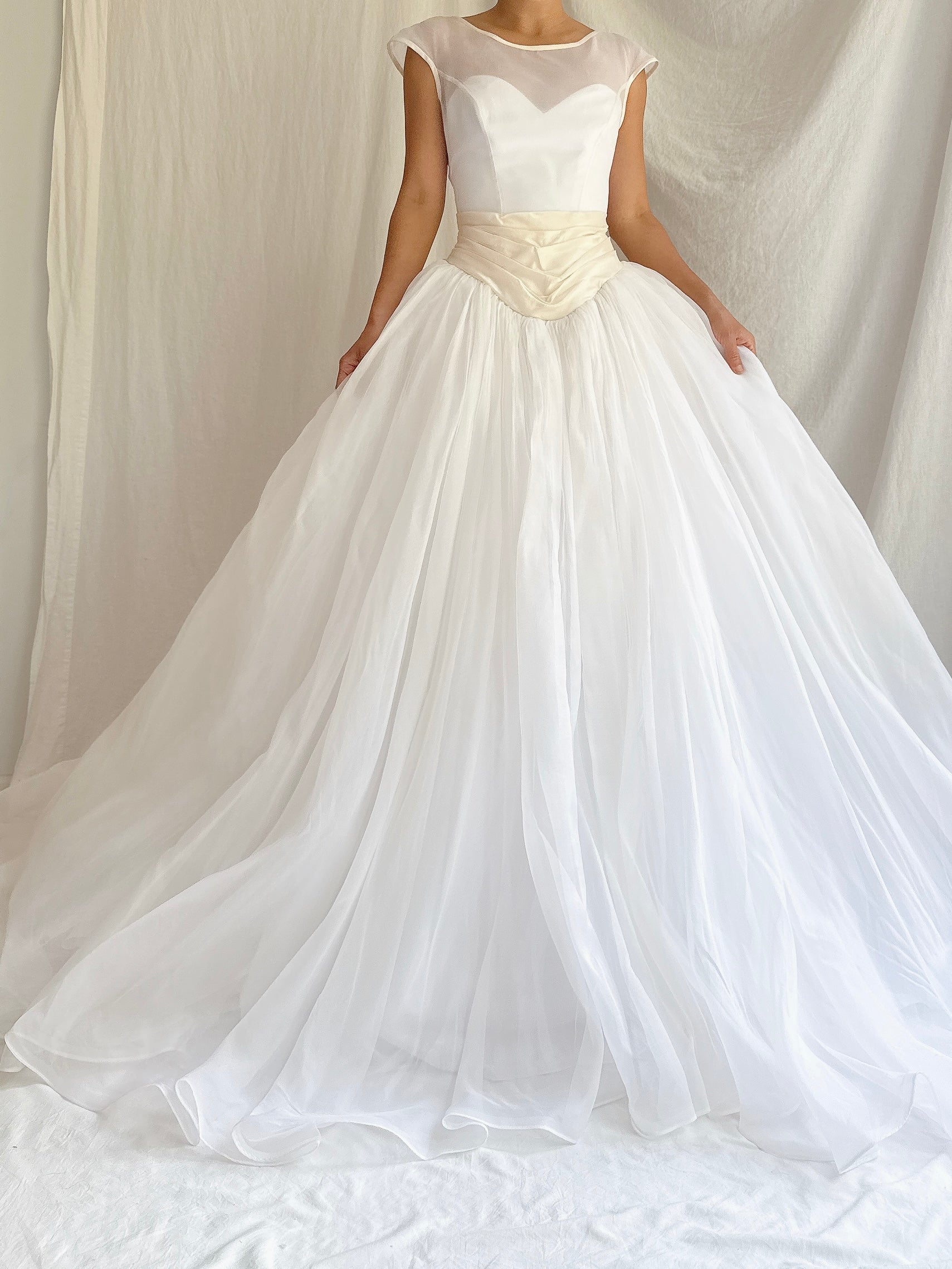 Vintage Christian Dior Silk Organza Gown - XS/2
