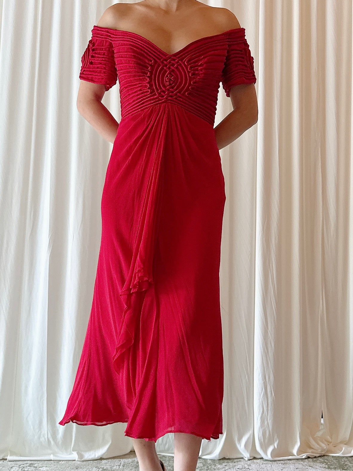 Vintage Belleville Sassoon Red Dress - US 8