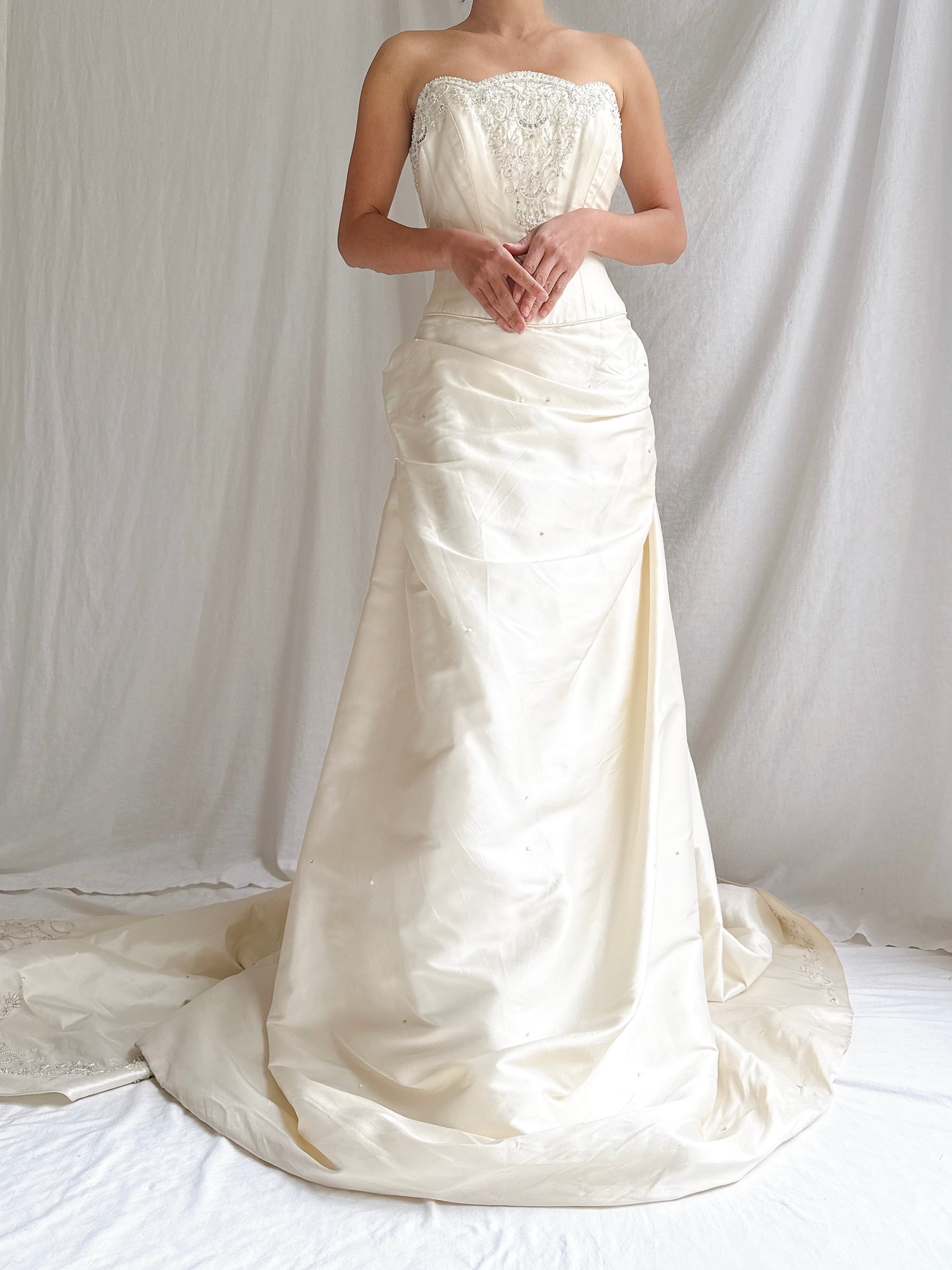 1990s Silk Corset Gown - S-M/4-8