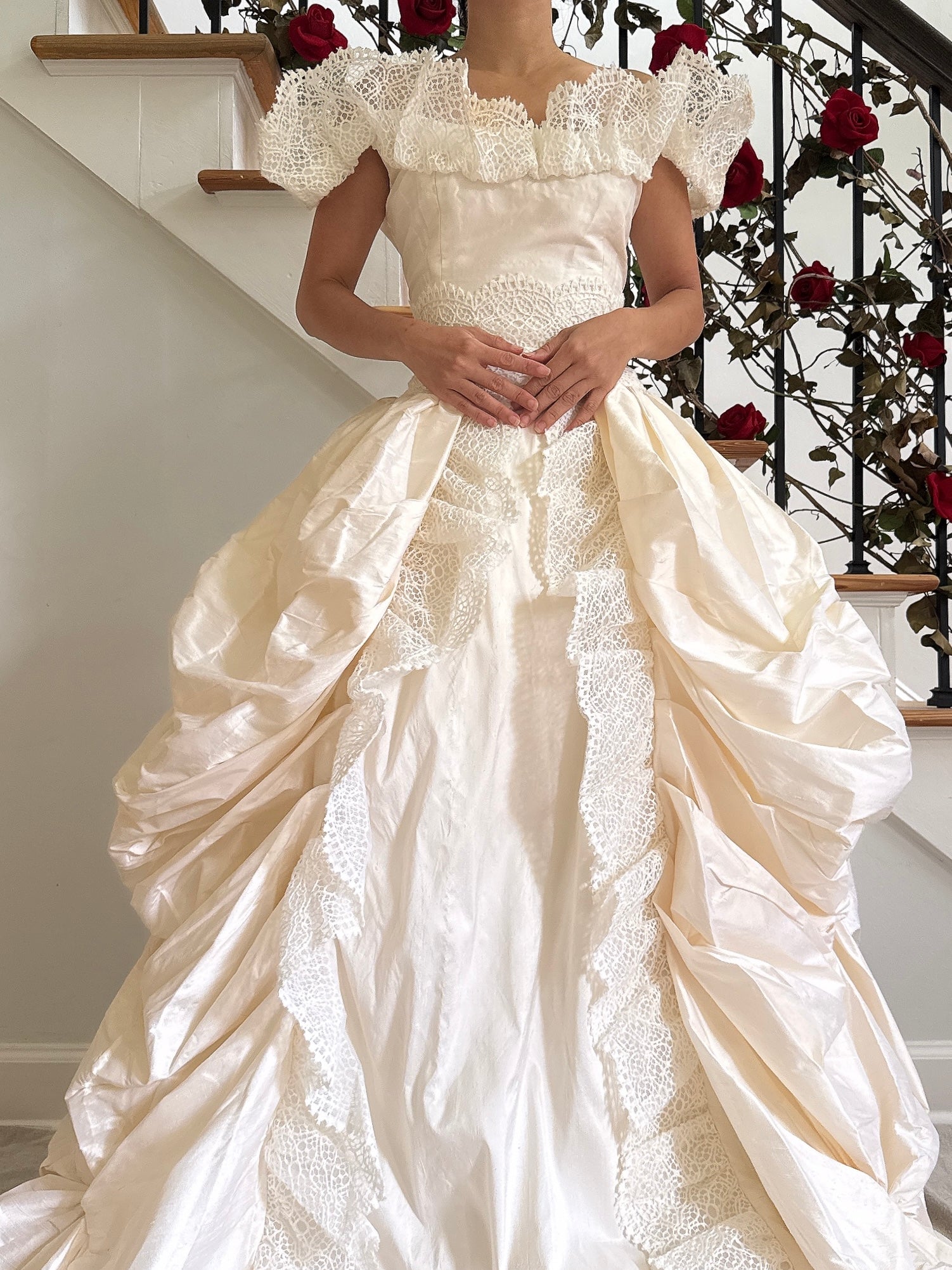 Vintage Nicole Legroux Silk Gown - M/6/8