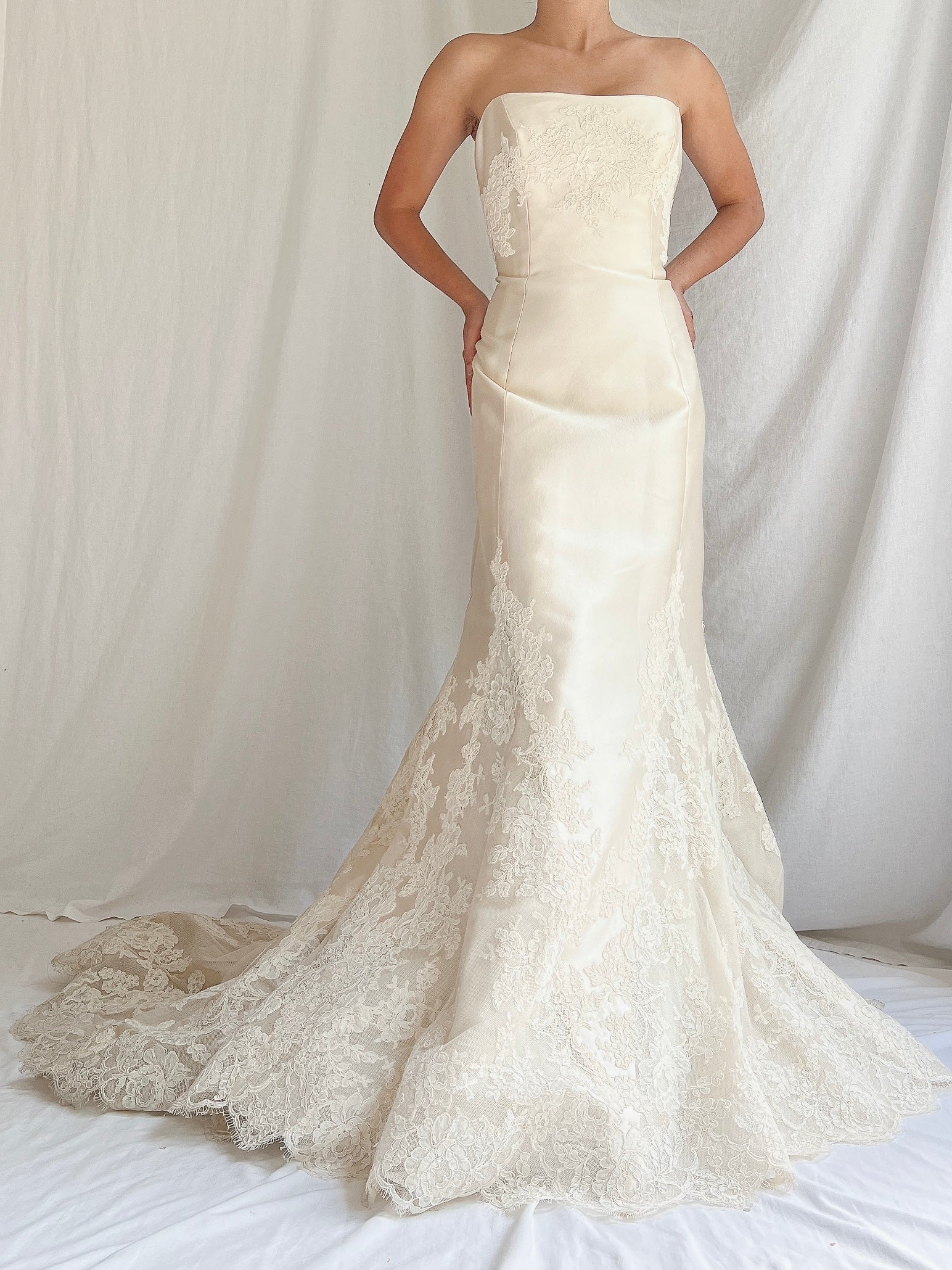 Liancarlo Couture Mikado Silk Wedding Gown - S/6