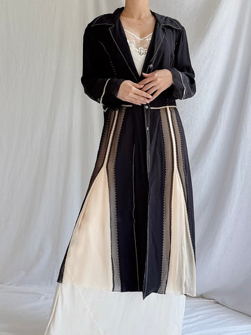 Vintage Alberta Ferretti Silk Duster - S