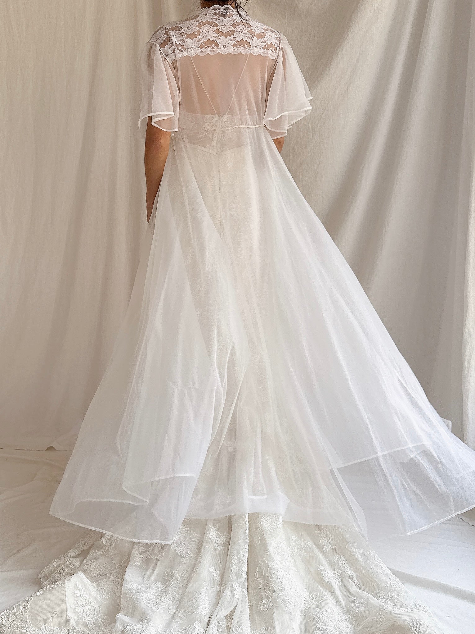 Vintage Tricot Dressing Gown - M