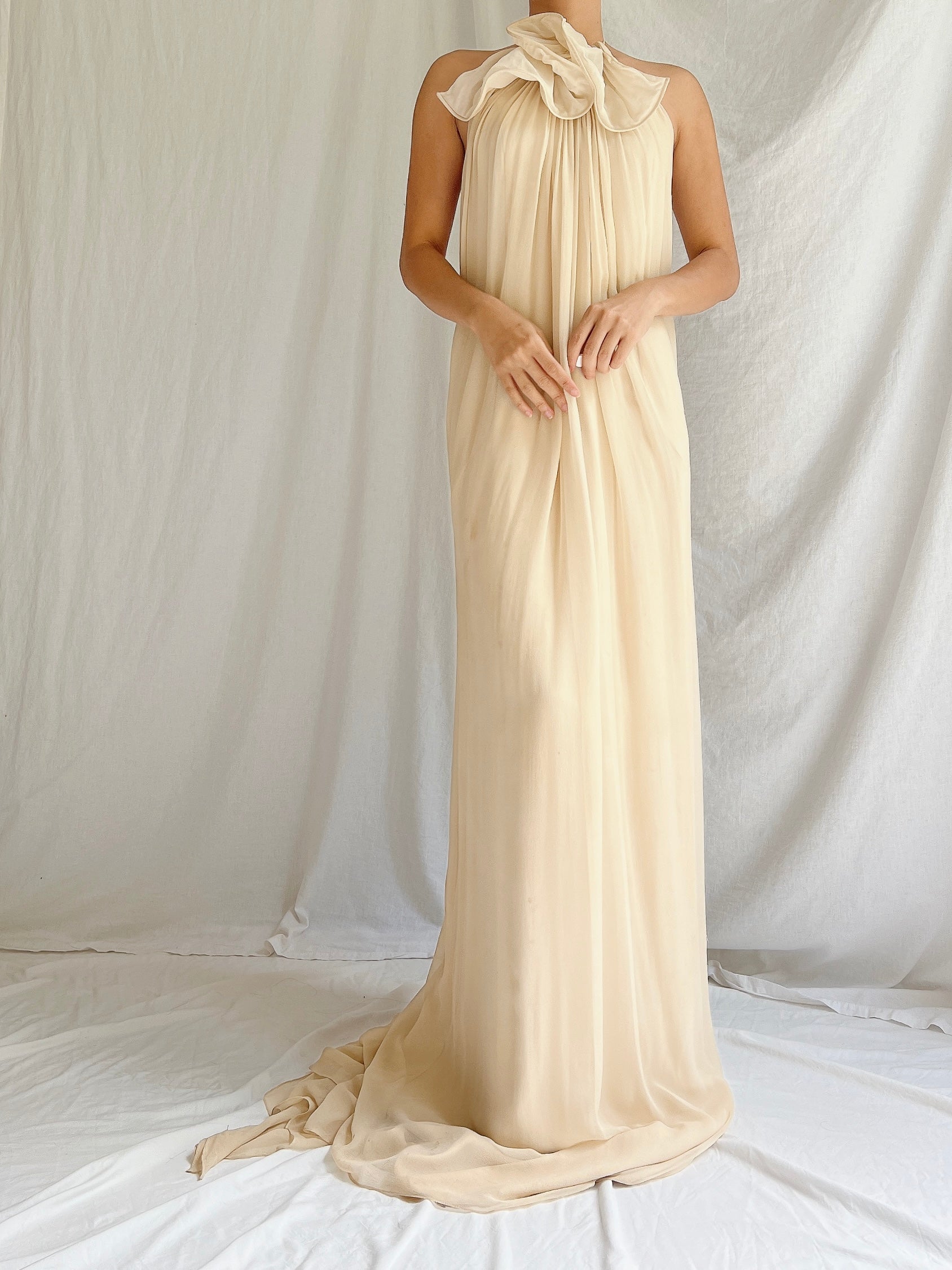 Vintage Philip Lim Silk Graped Gown - S