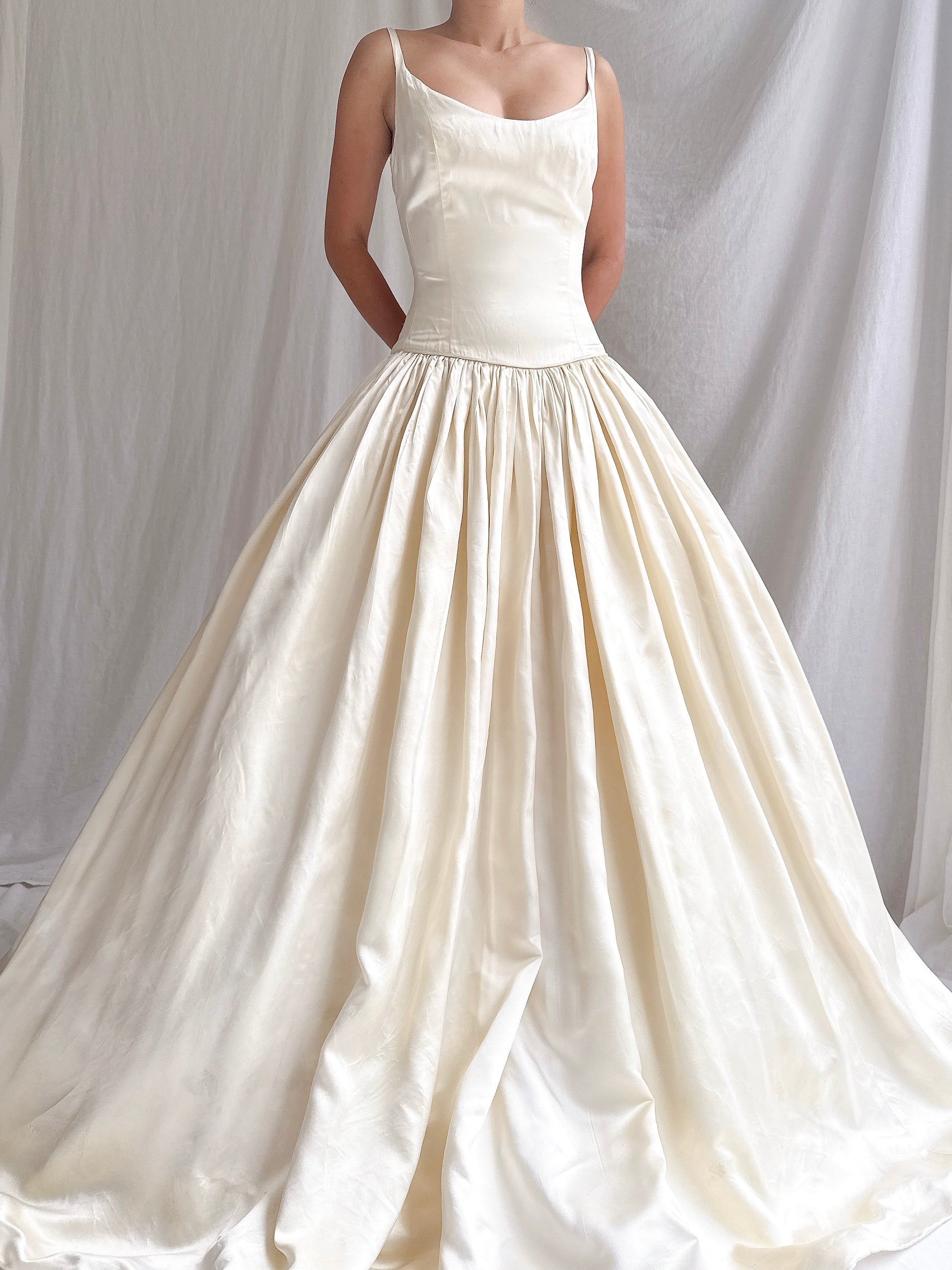 Vintage Lazaro Silk Gown - XS/2/4
