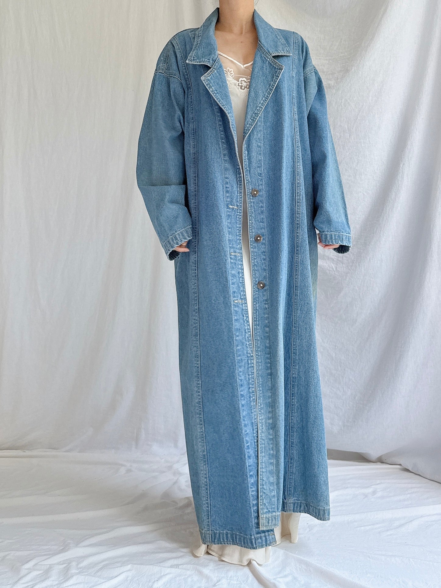 Vintage Denim Duster - M/L