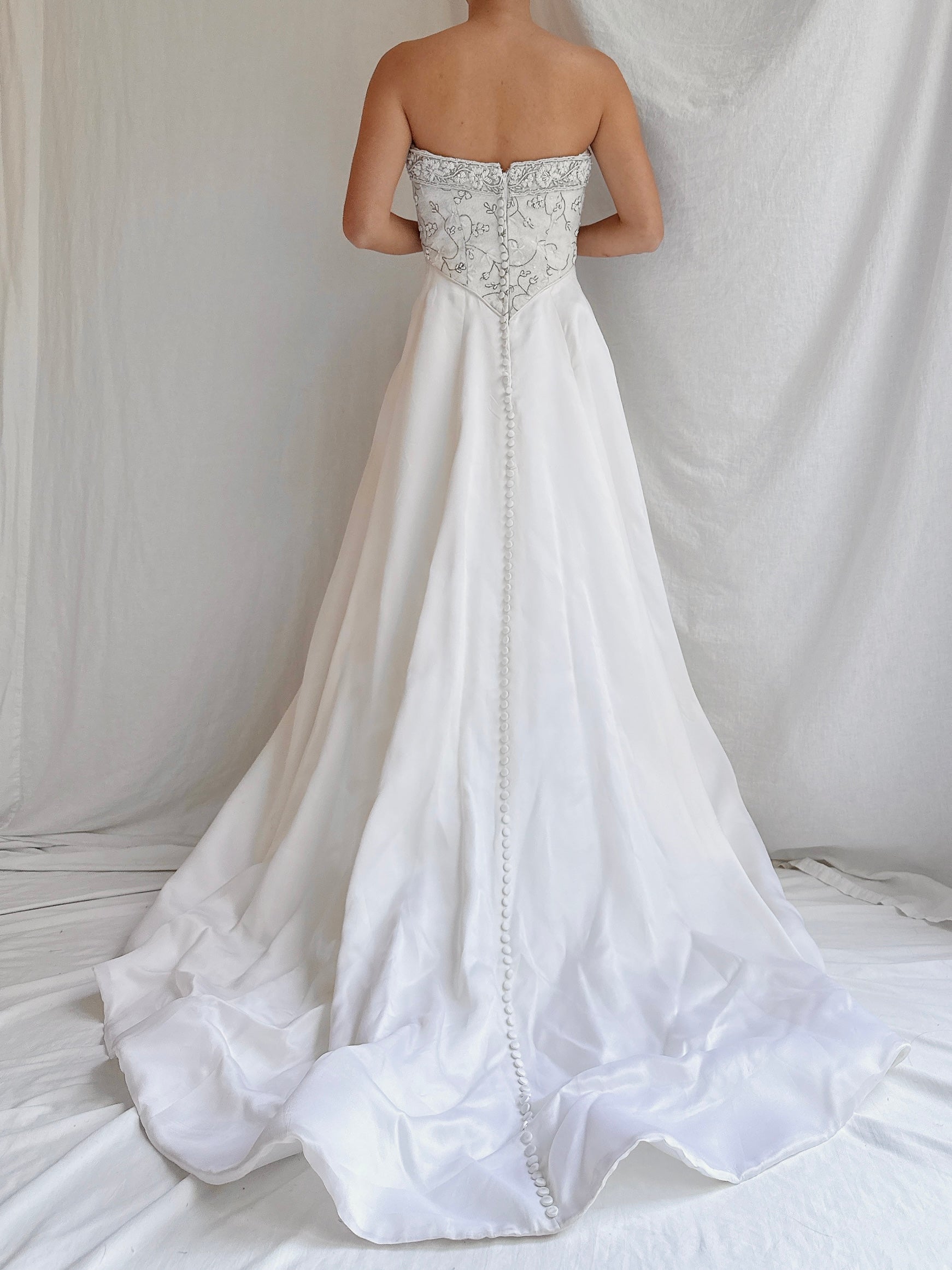 Vintage GIVENCHY Embellished Silk Organza Gown - S/4