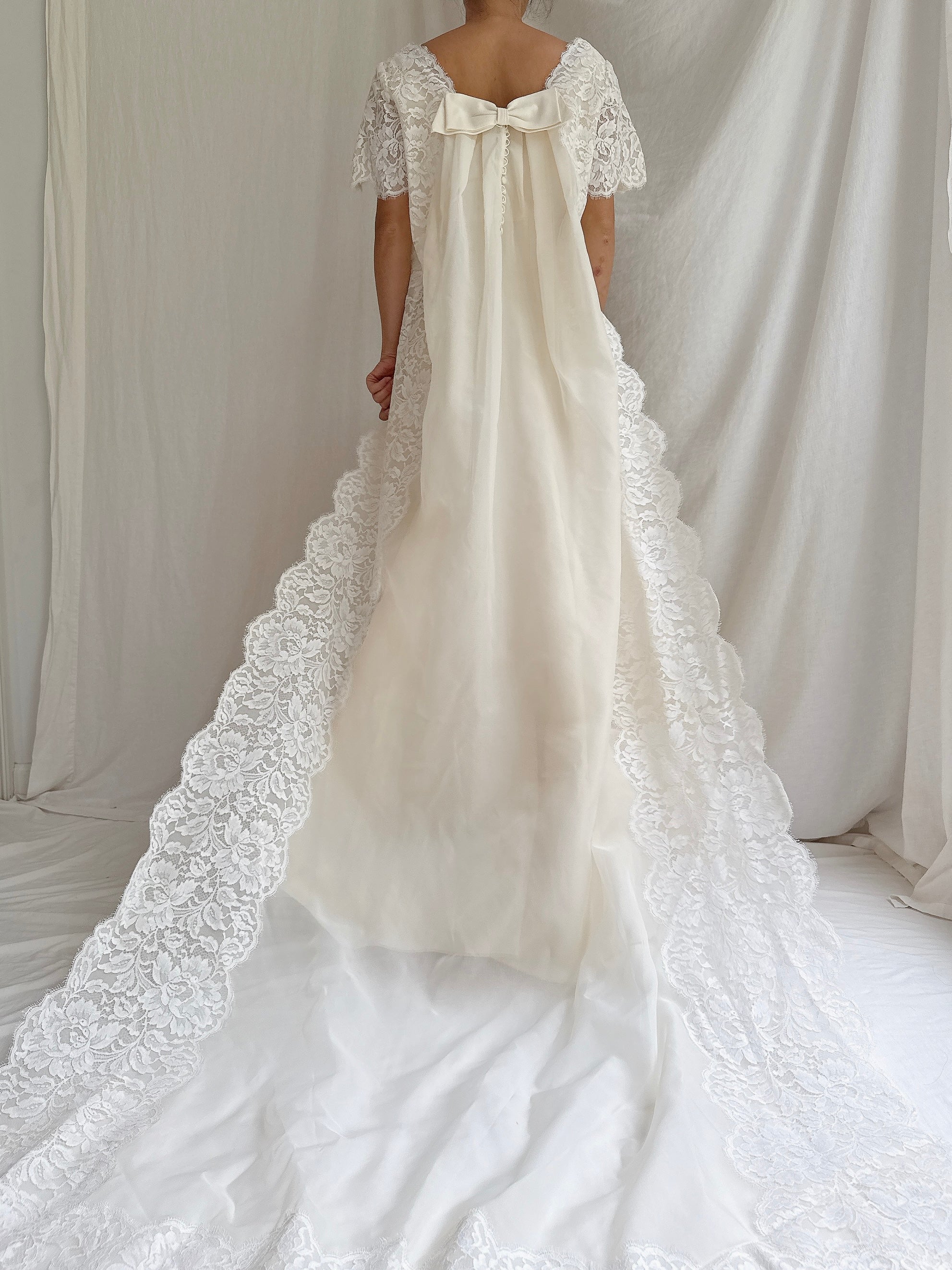 1960s Organza & Lace 2-Piece Set - M