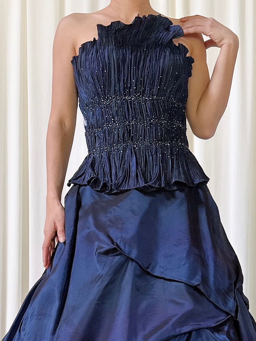 Vintage Steven Yerrick Blue Gown - Size 6