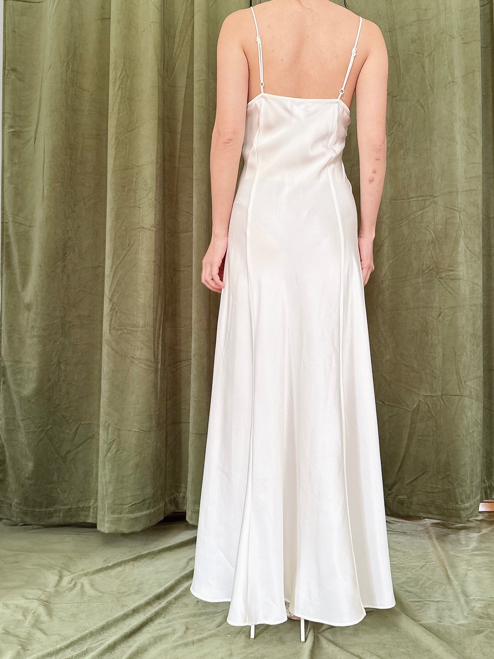 Vintage Side Embroidered Slip - S