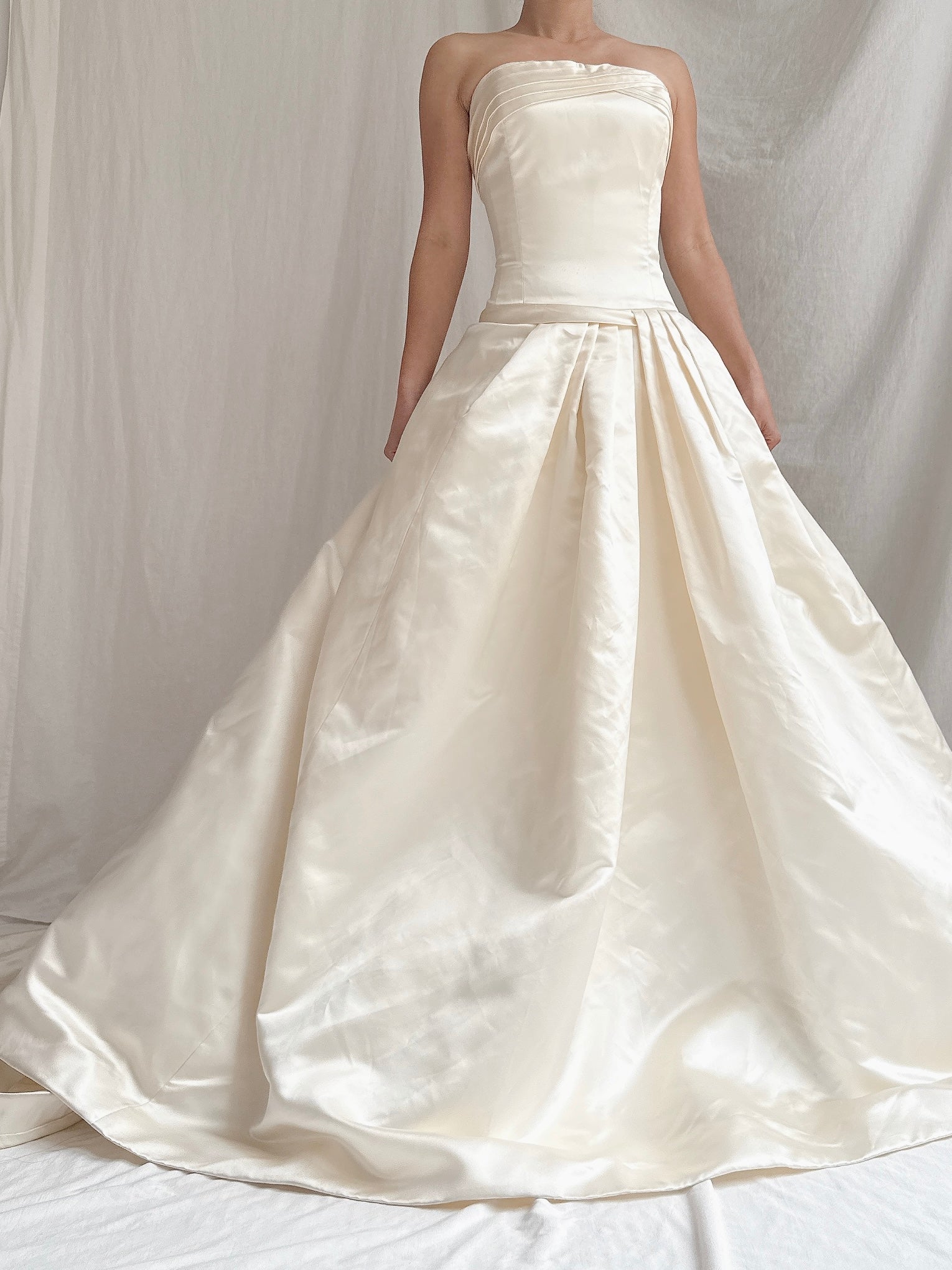 1990s Rivini Silk Dropped Waist Gown - M/8