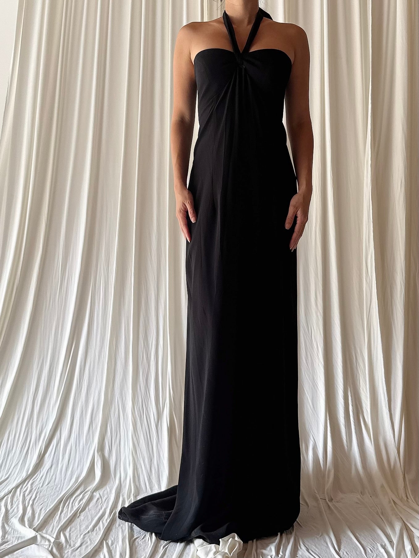 Vintage Petrovich and Robinson Rayon Gown - FR 38
