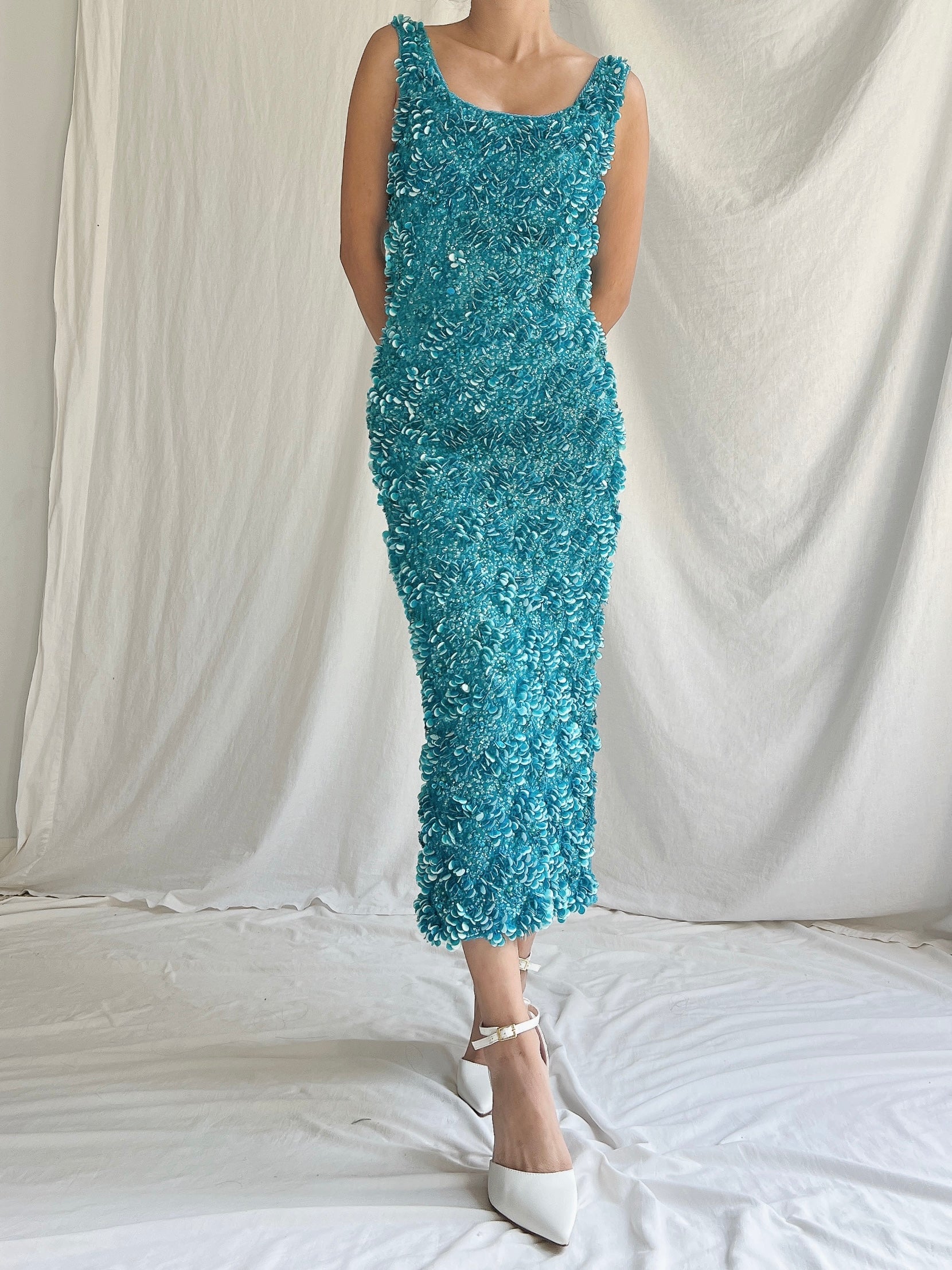 1960s Sequins Dress - S