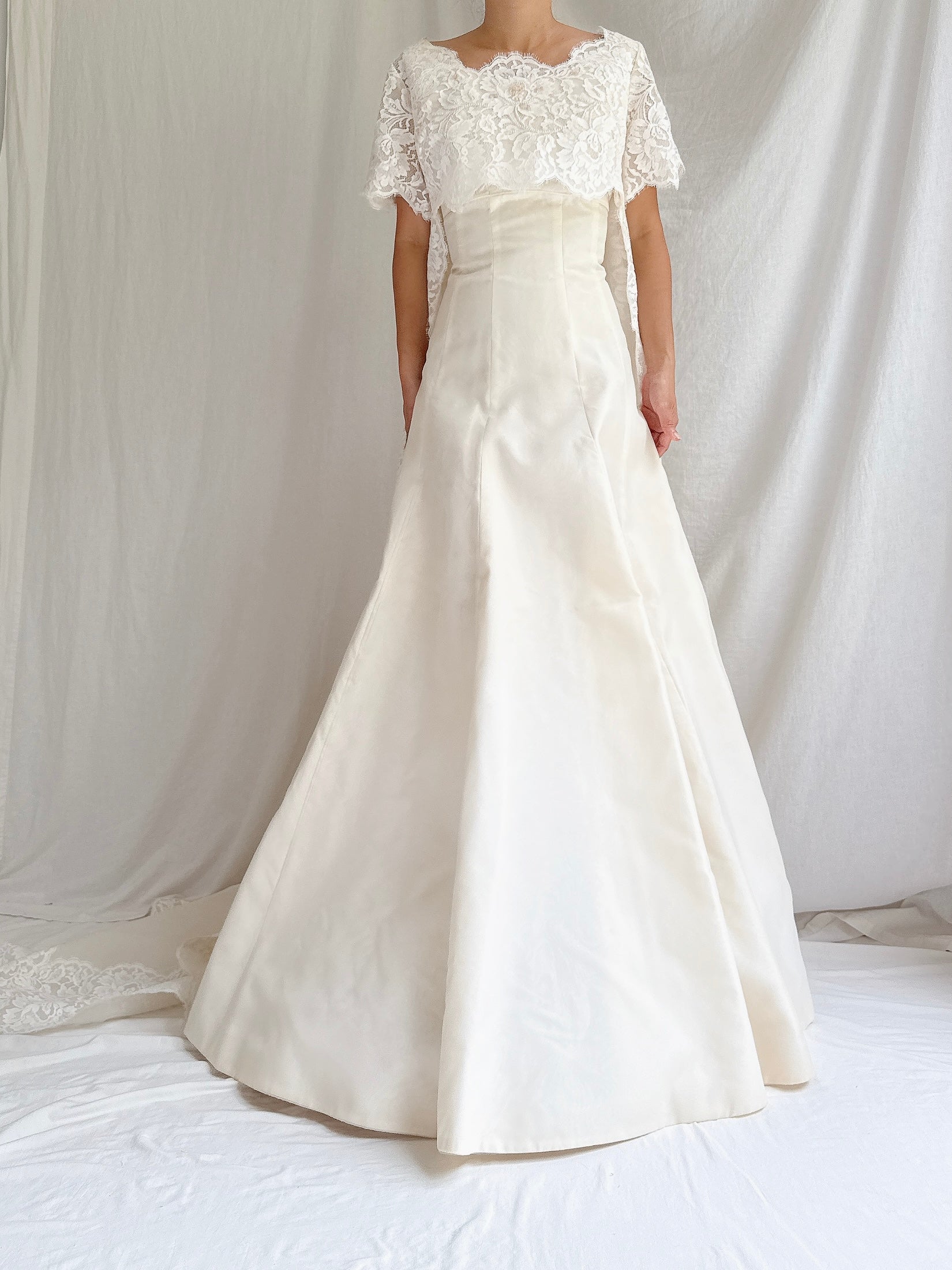 1960s Organza & Lace 2-Piece Set - M