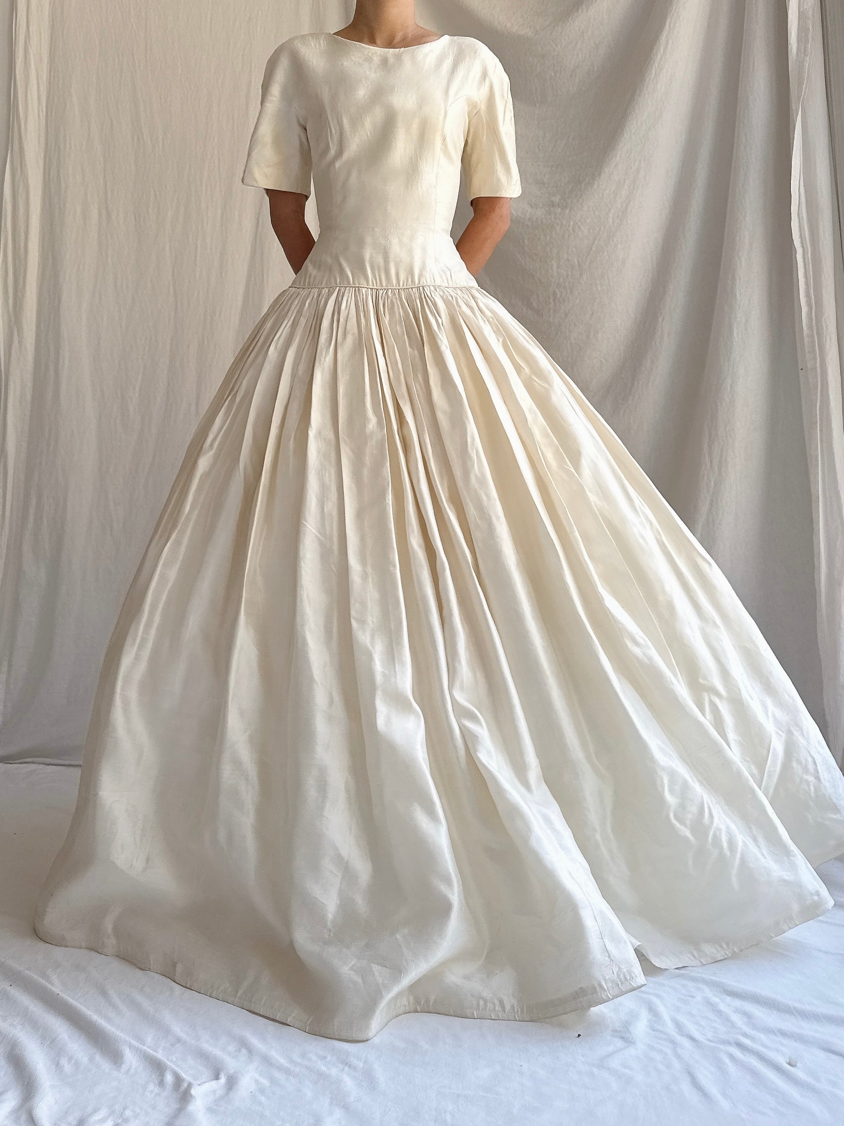 Vintage Lazaro Silk Gown -  S/4/6