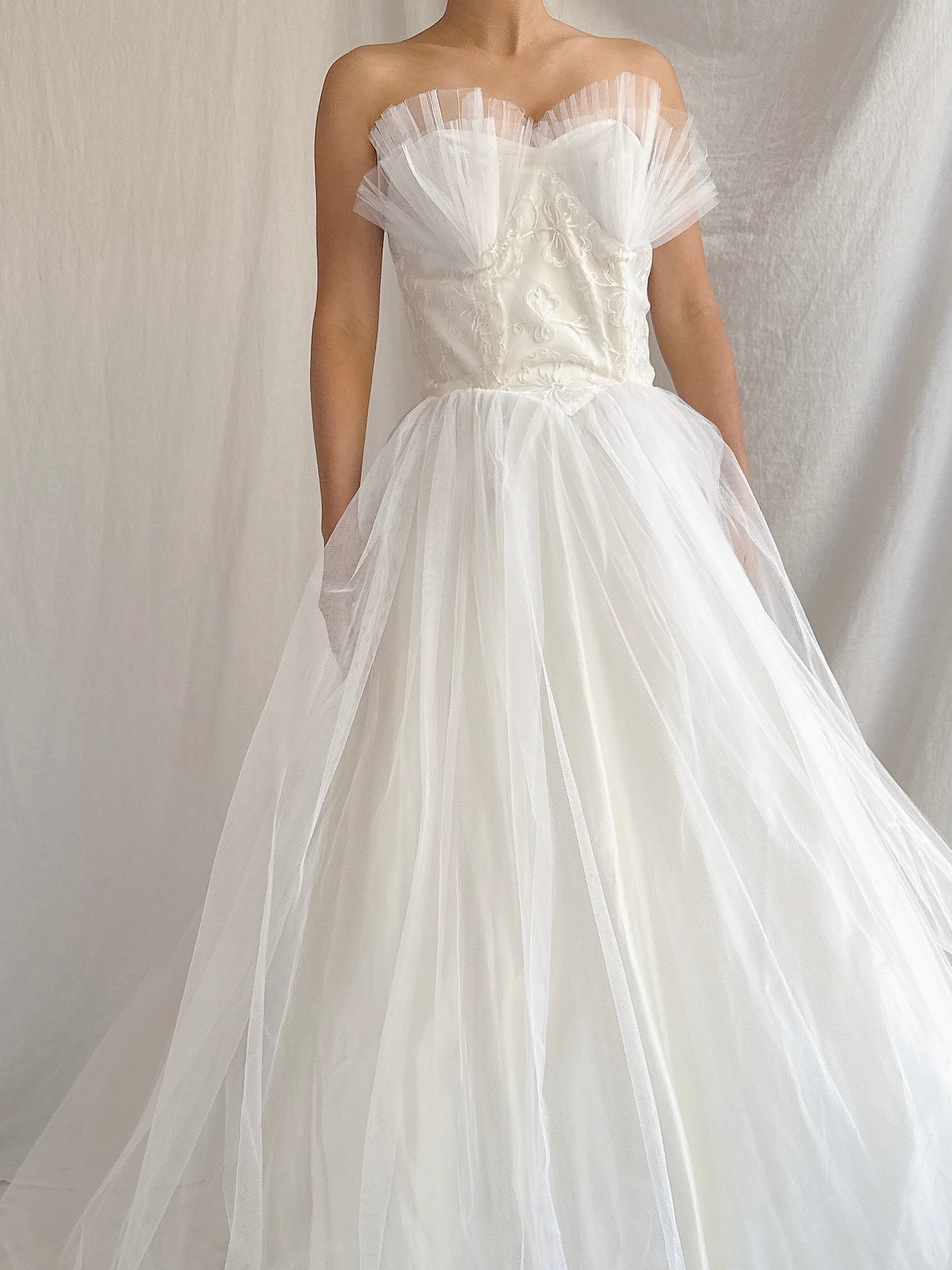 1950s Vintage Tulle 2-Piece Set - XS