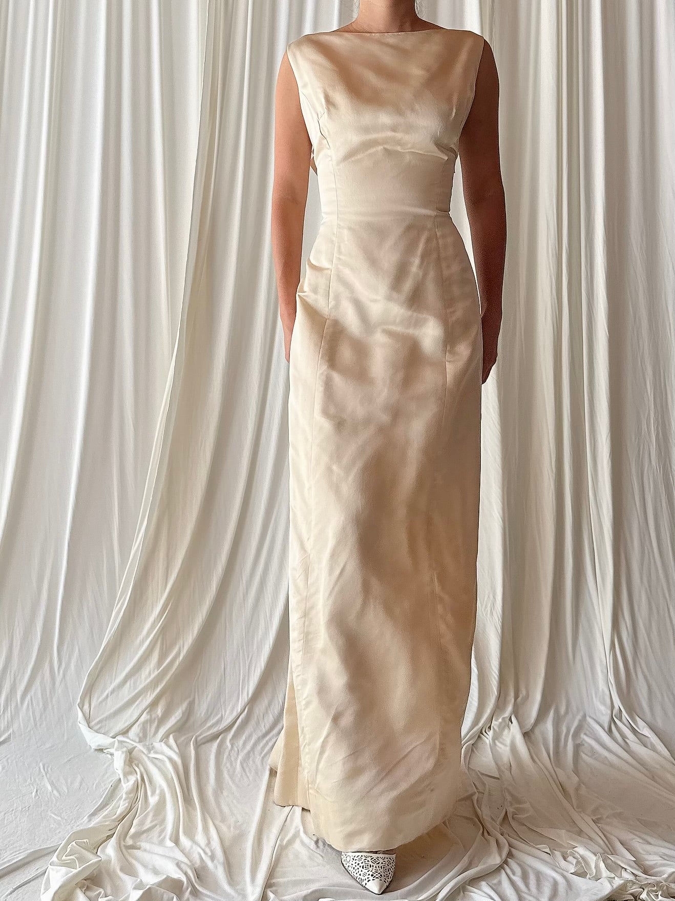 1960s Silk Shift Dress - S/M