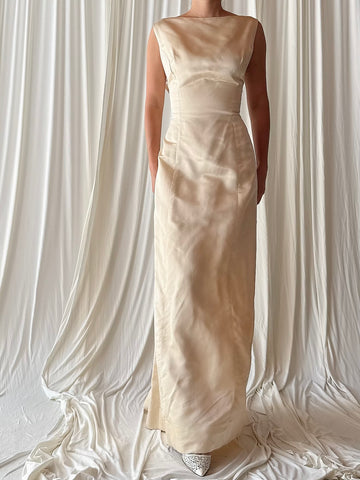 1960s Silk Shift Dress - S/M