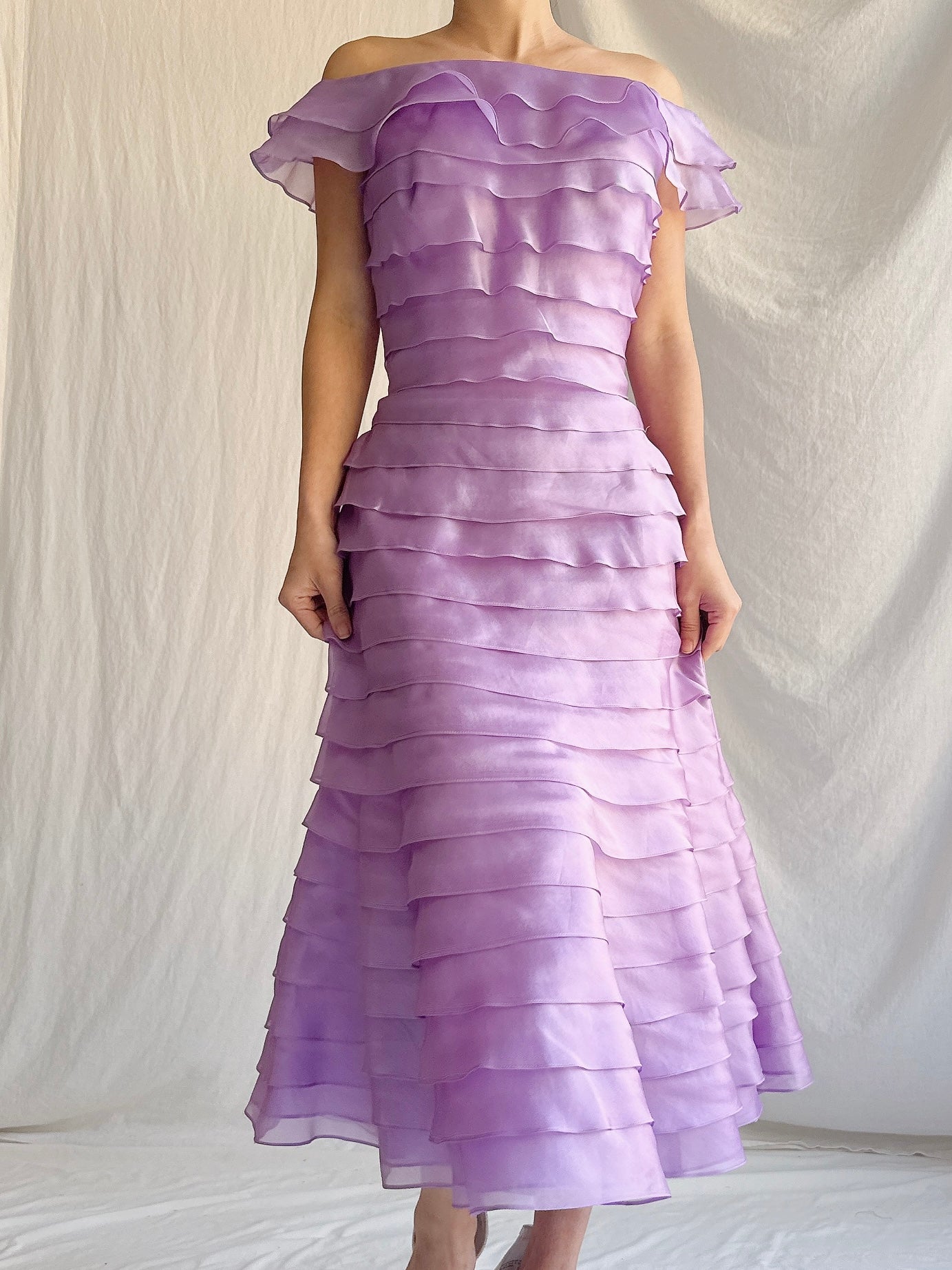 Vintage Belleville Sassoon Silk Organza Dress - S/ UK 8/US 4/6