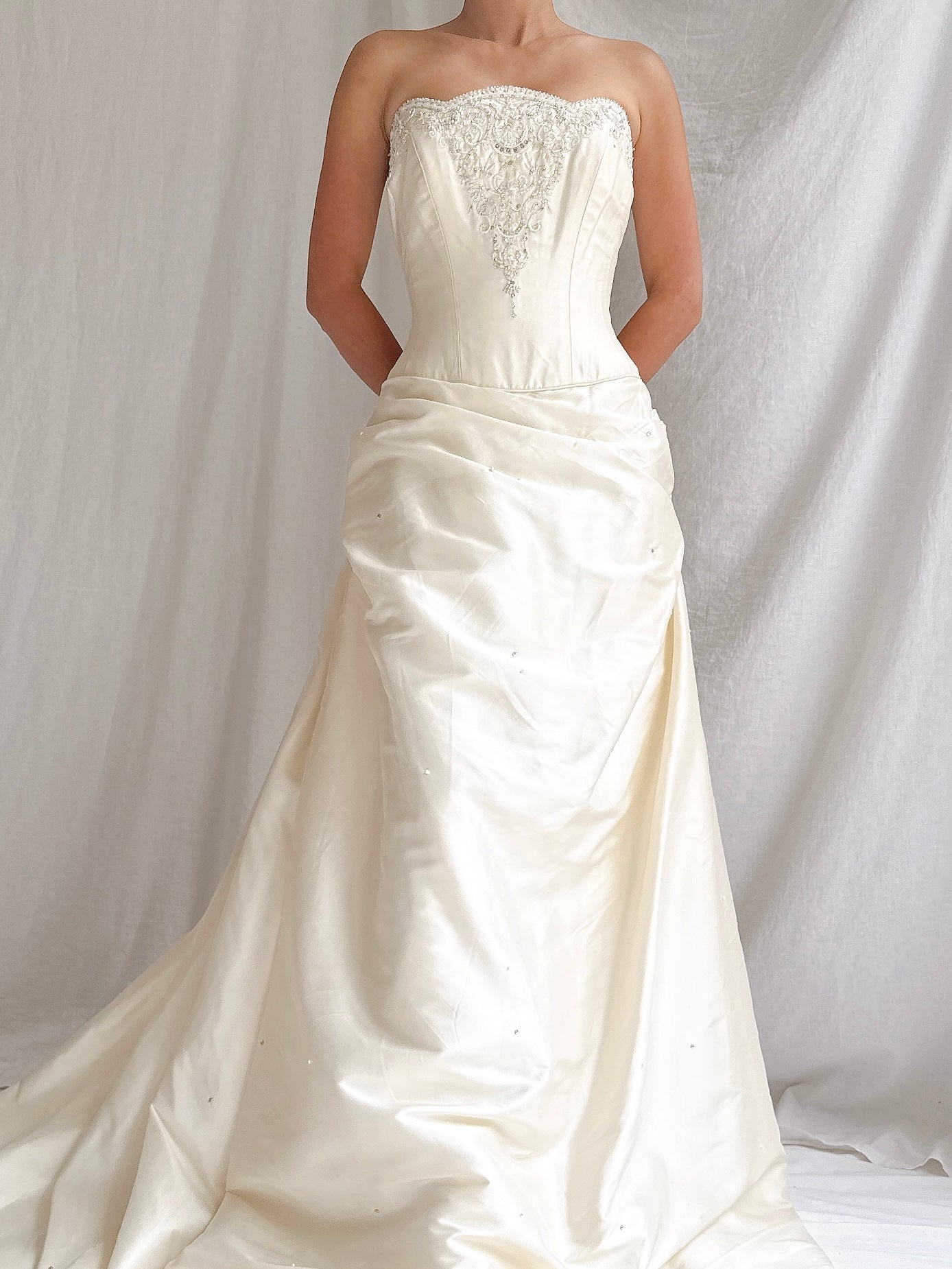 1990s Silk Corset Gown - S-M/4-8