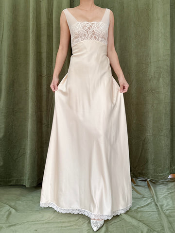 Vintage Peach 2 Piece Robe Set - S/M