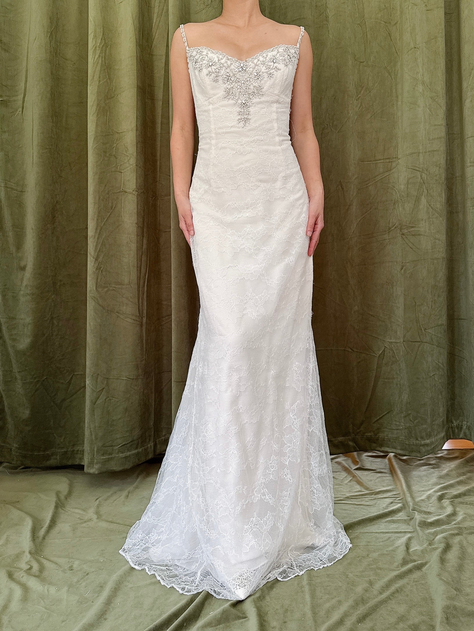 Vintage Liancarlo Couture Silk Lace Gown - Size 10