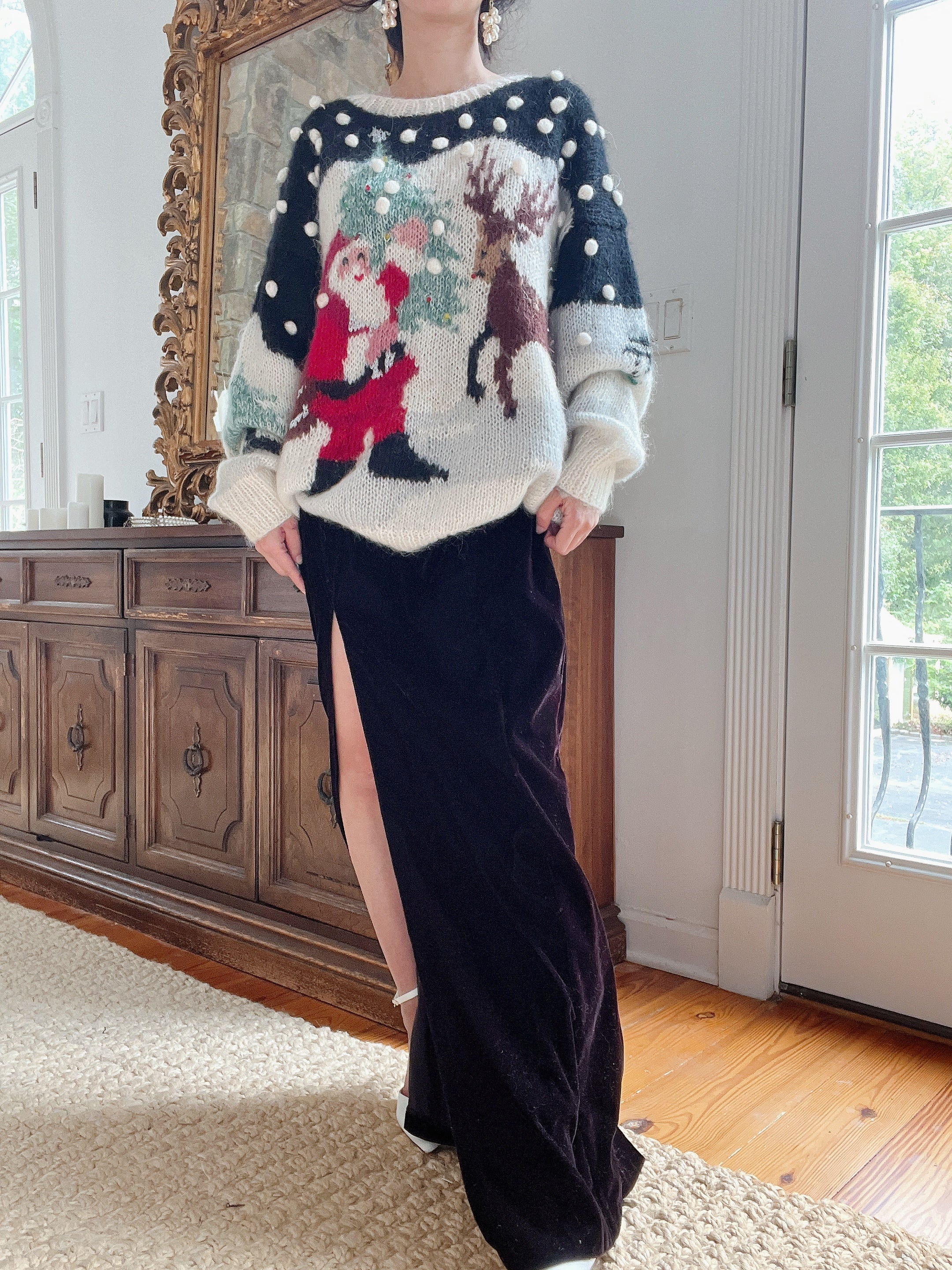 Mohair Christmas Sweater - M/L