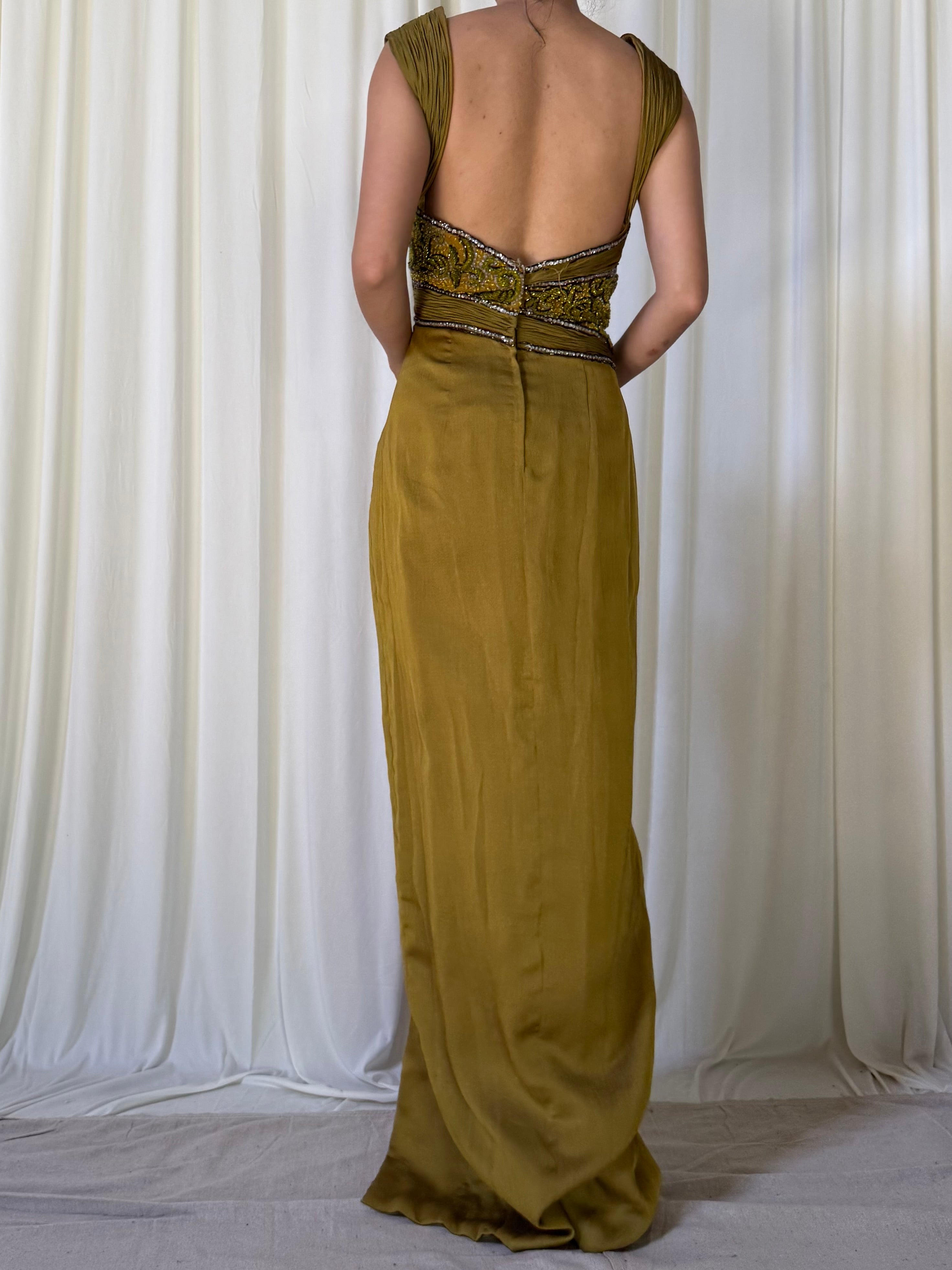 Vintage Claire’s Collection Mustard Dress - M/8