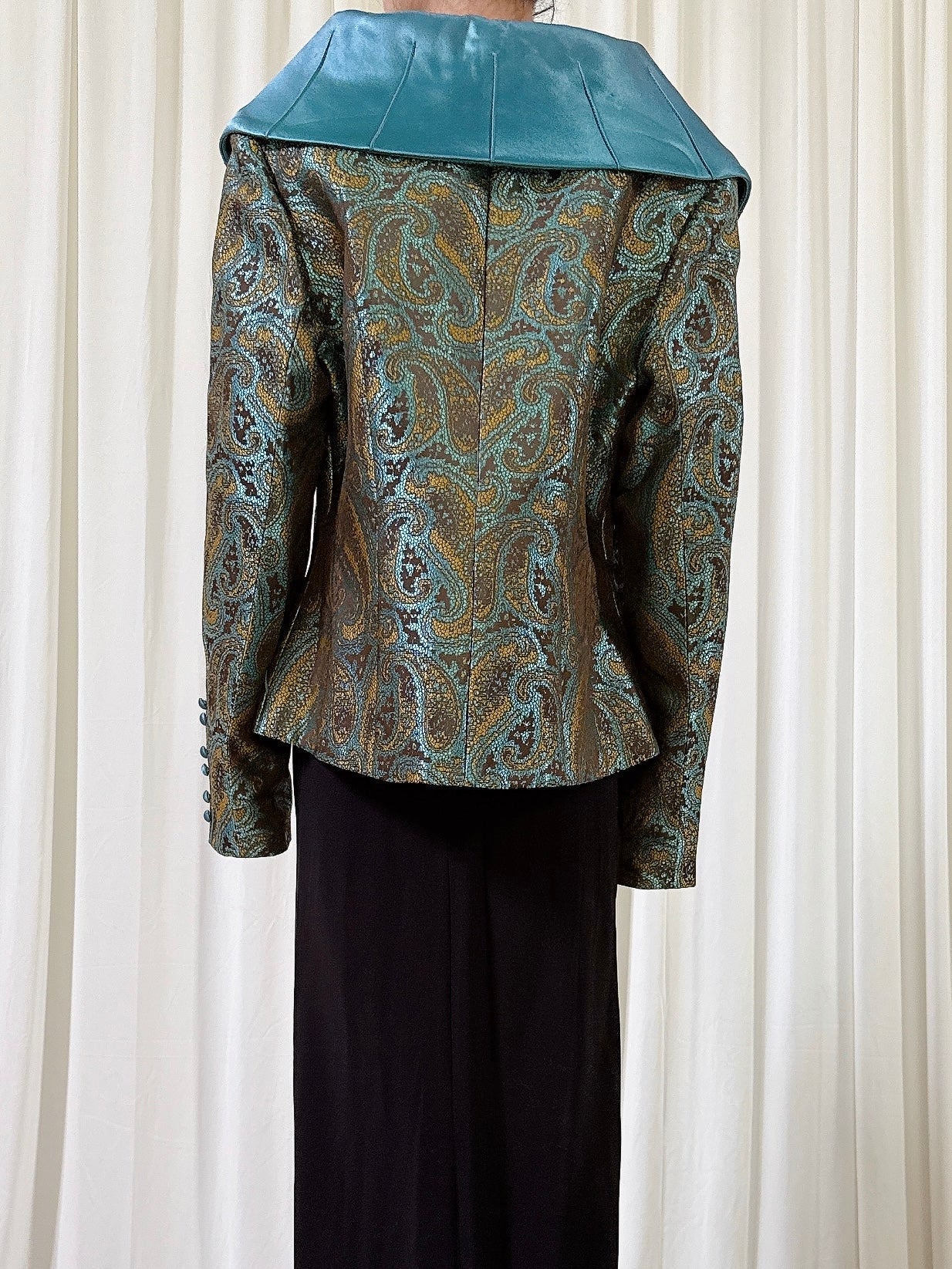Vintage Equateur Teal Jacket - Size 44