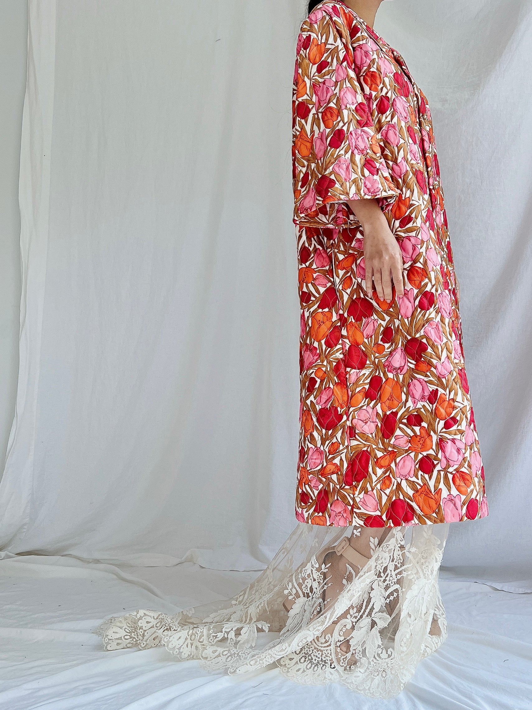 1960s Floral Duster - M