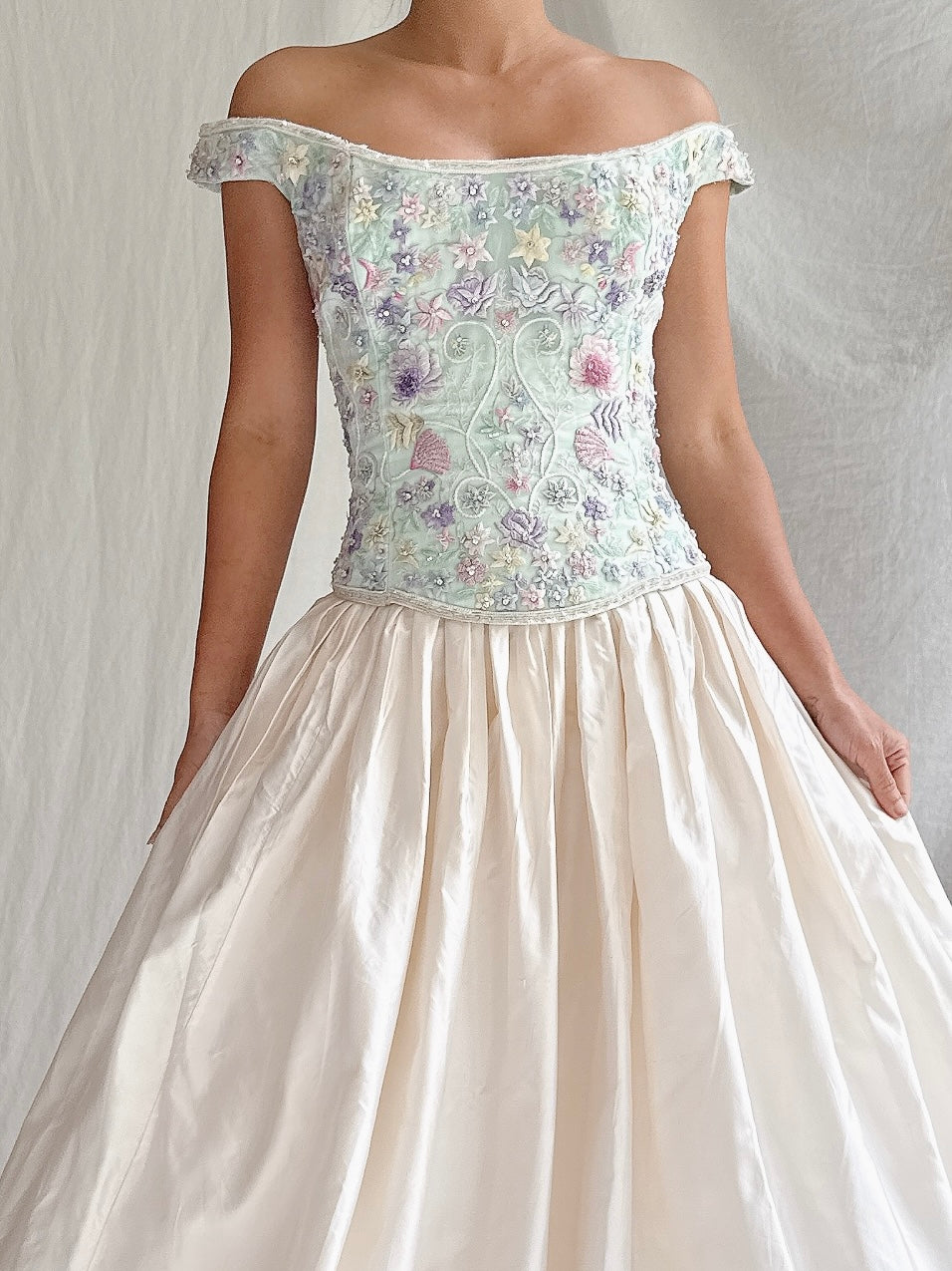 Vintage Bellville Sassoon Bustier and Silk Skirt - M/L UK14/16