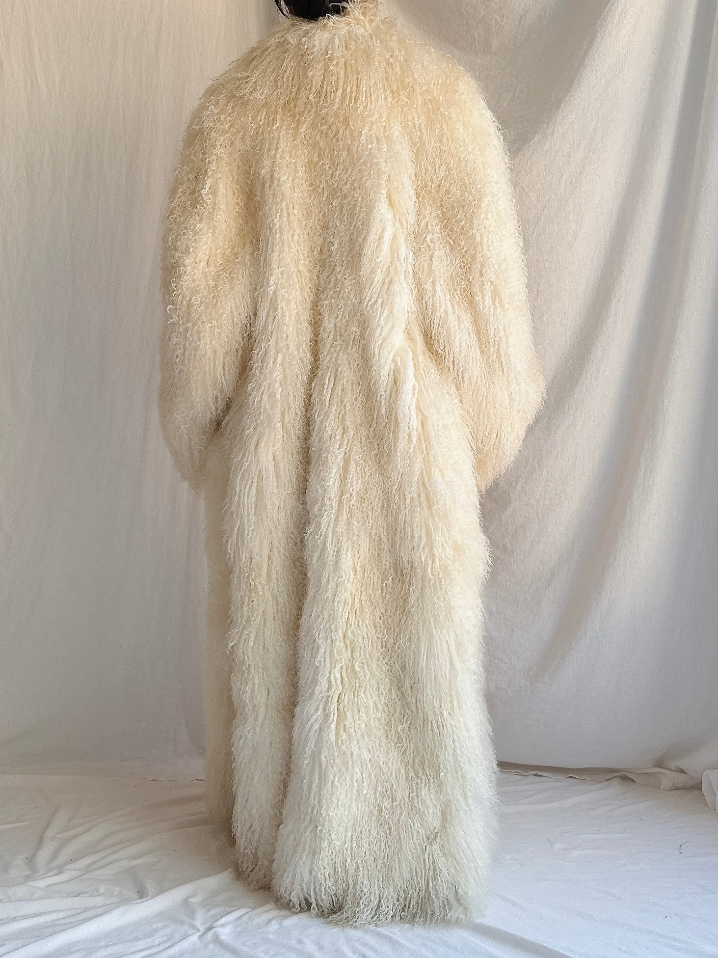 Vintage Extra Long Mongolian Coat - M