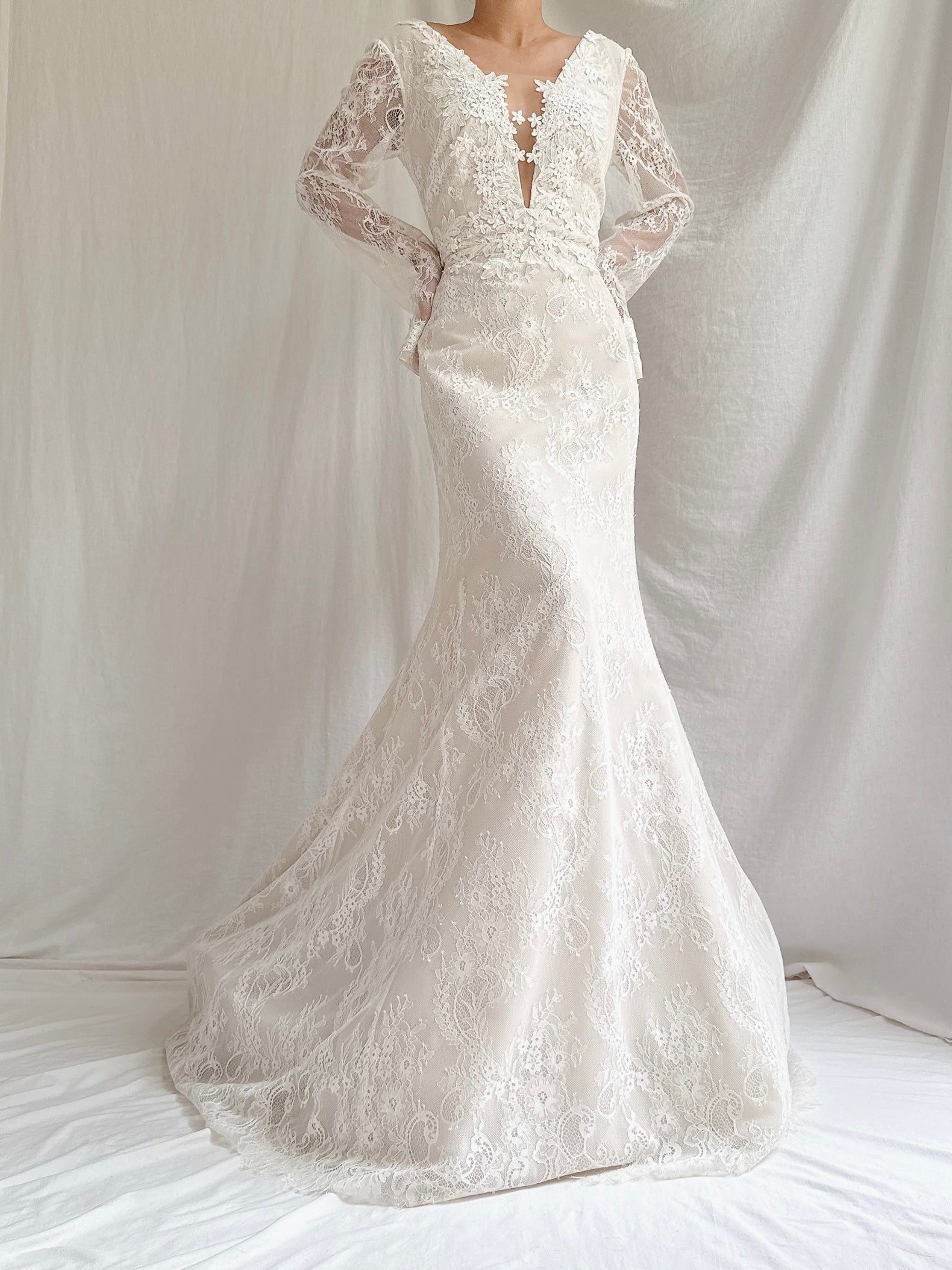 Vintage Liancarlo “Azul” Lace Gown - M/6