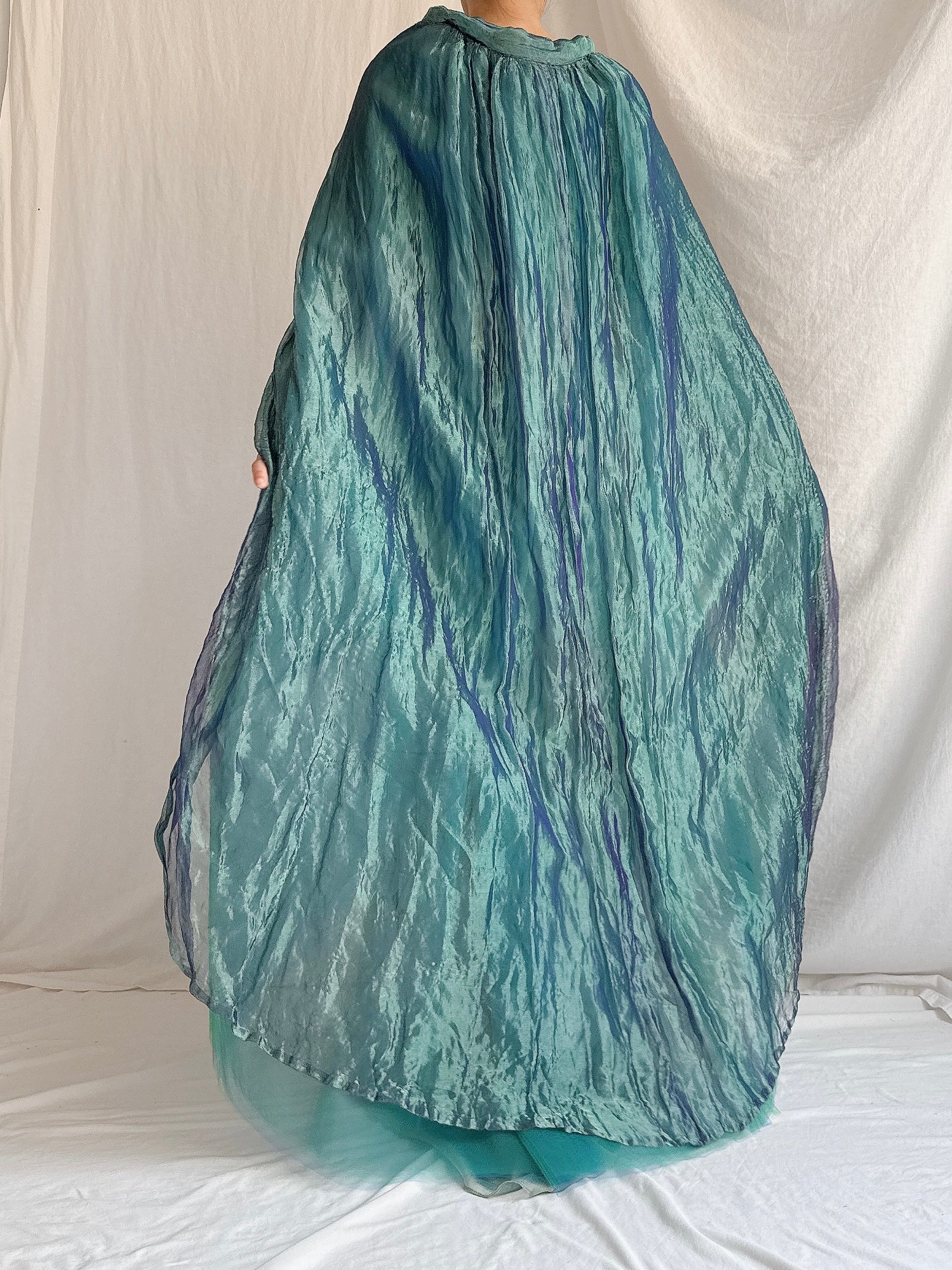 1980s Floranna Italy Metallic Cape/Overskirt - OSFM