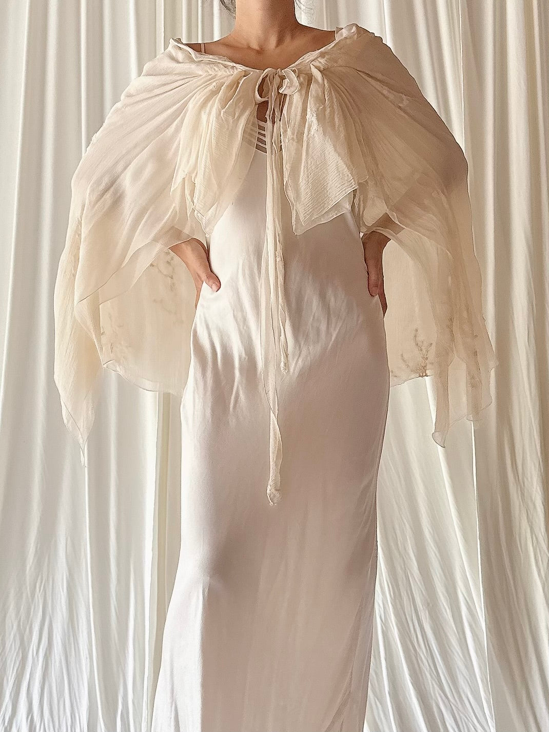 Vintage Silk Cape/Skirt - OSFM
