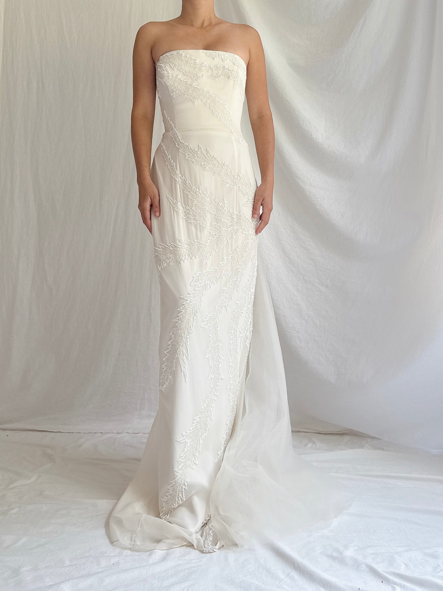 Vintage Jasz Couture Silk Strapless Gown - M/6/8