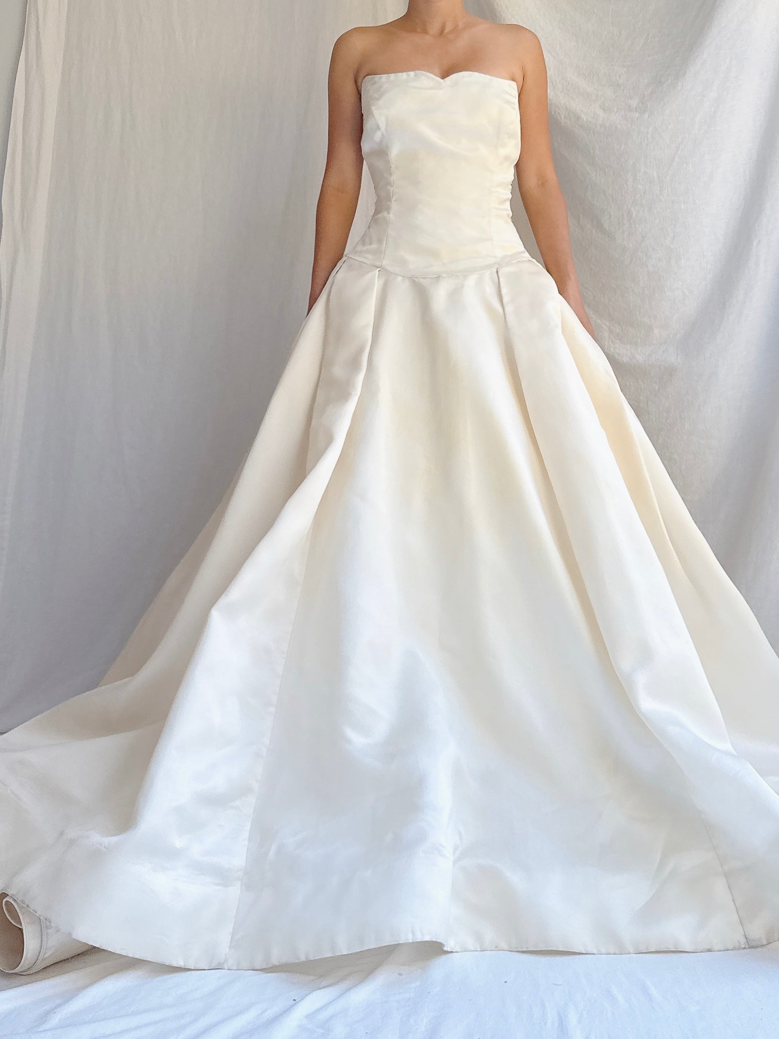 Vintage Kleinfeld Couture Silk Organza Gown - M 6/8