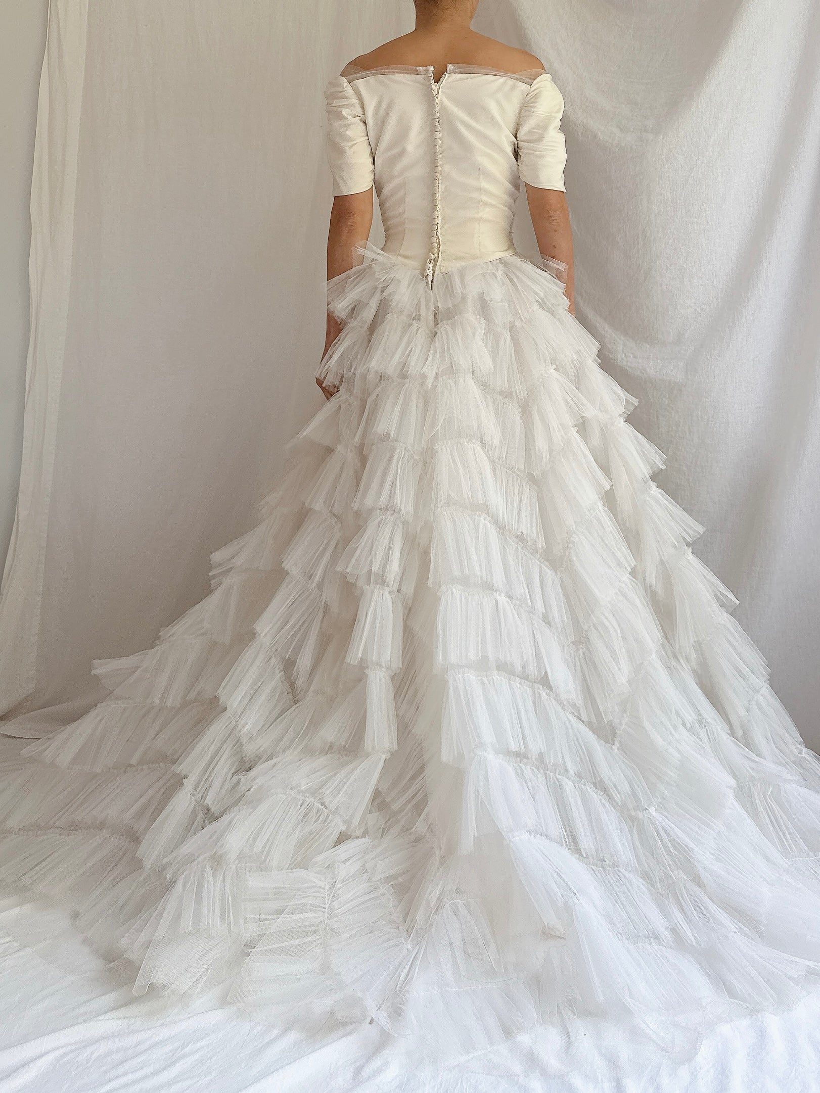 1950s Tulle Tiered Dress - XS/S