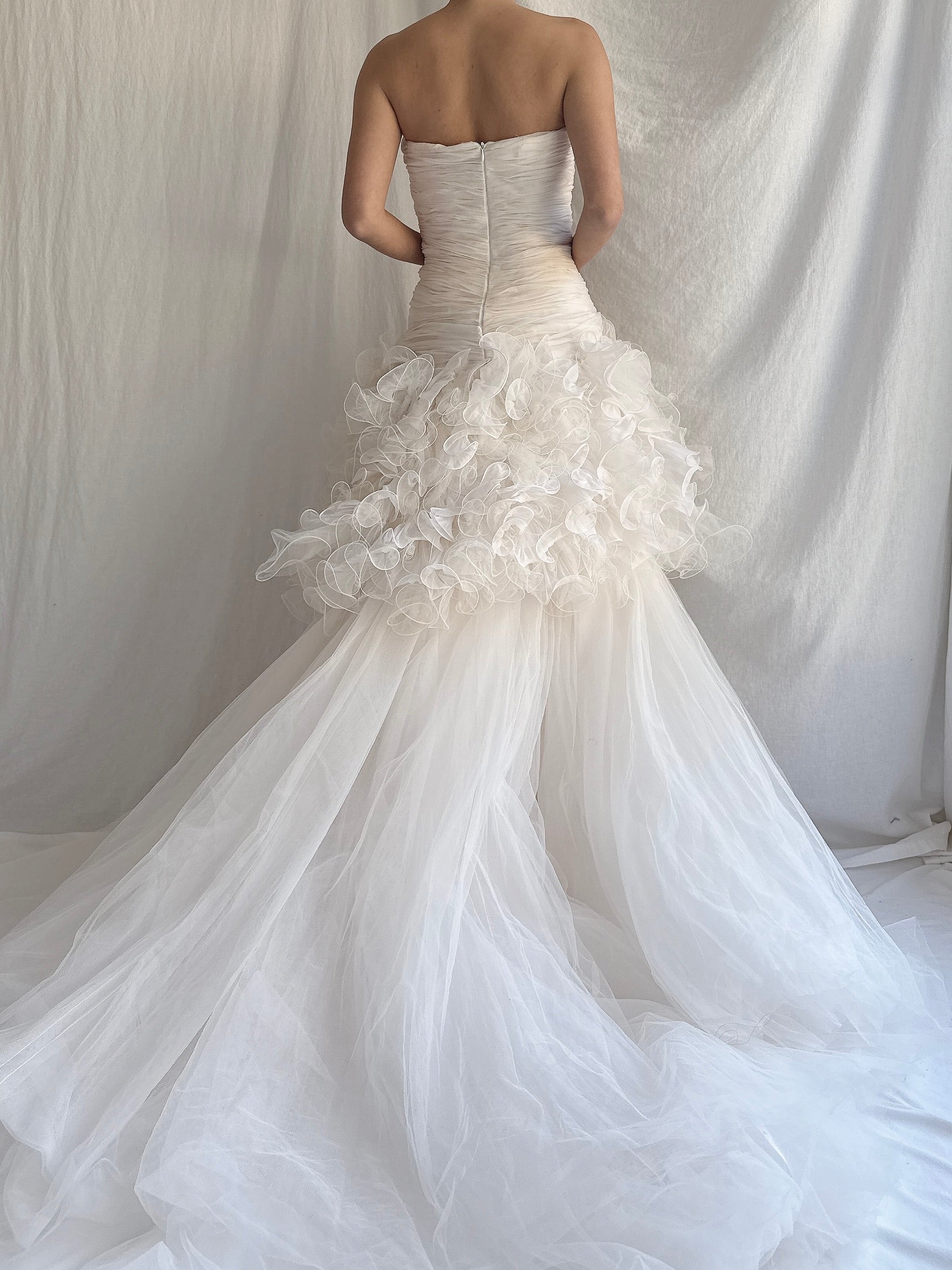 Vintage Silk and Tulle Organza Oscar de la Renta Gown - XXS/0