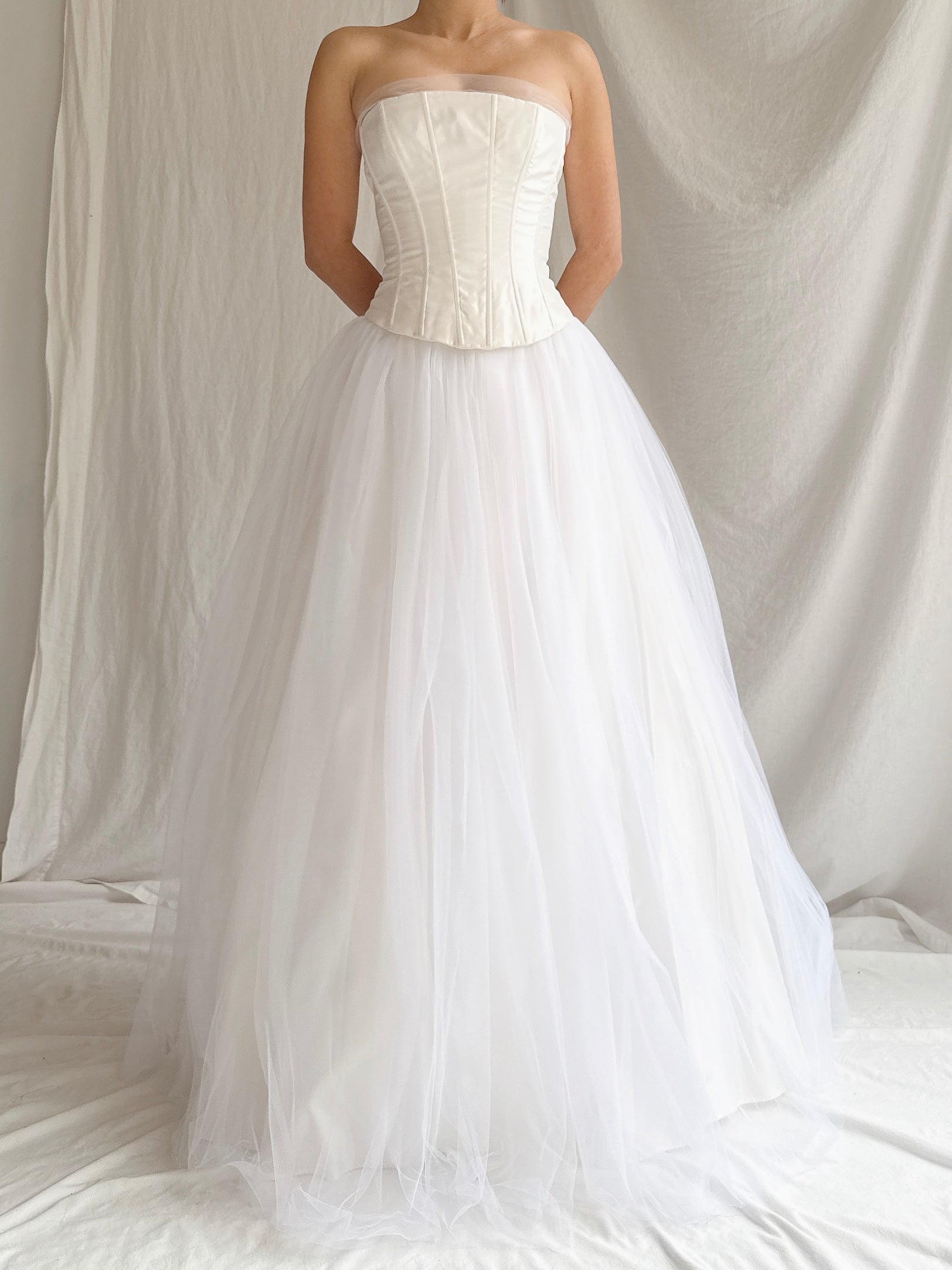 Vintage Gunne Sax Strapless Tulle Gown - XS/2