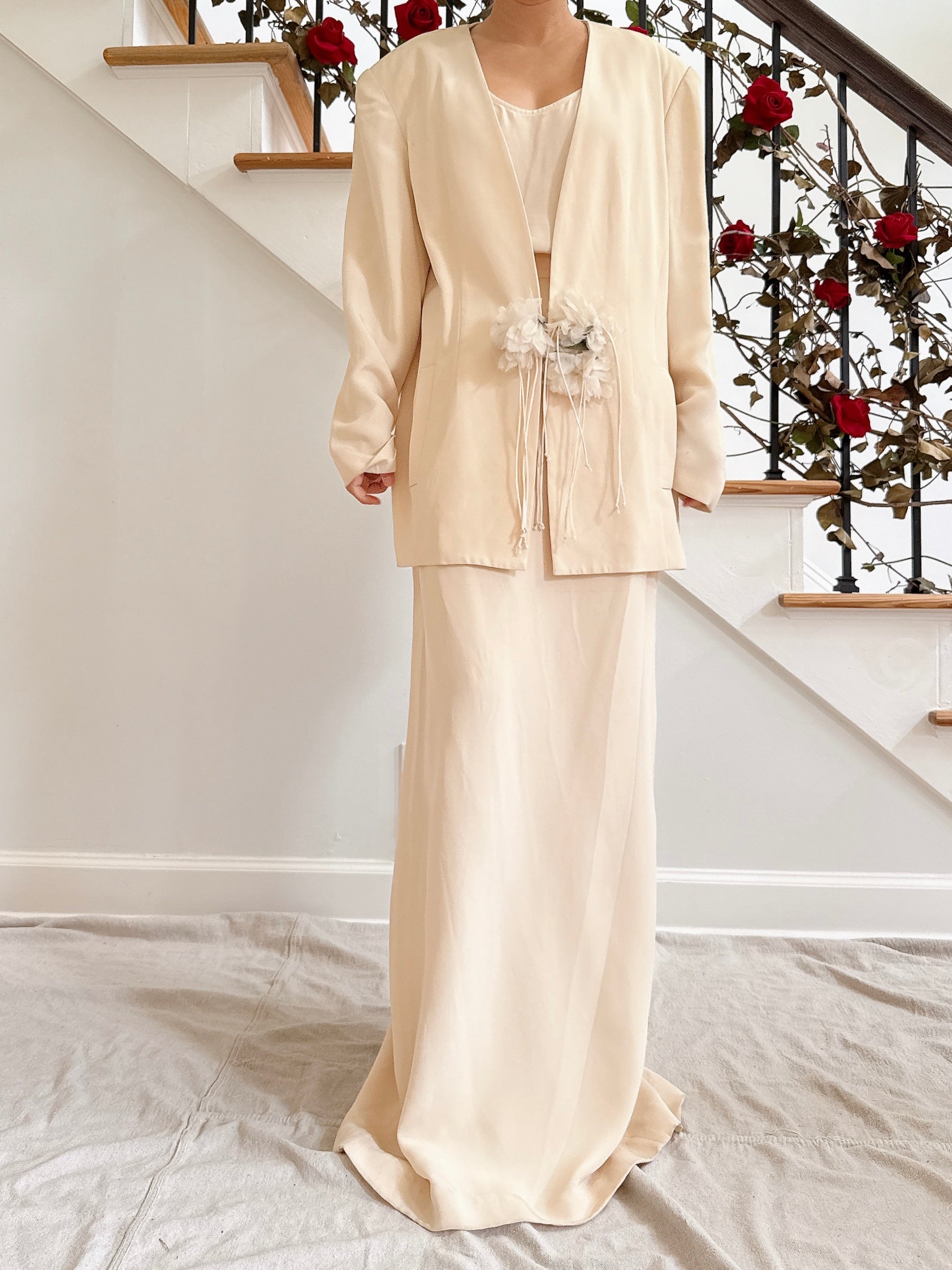 Vintage Magali Silk 3-Piece Set - Size US 8