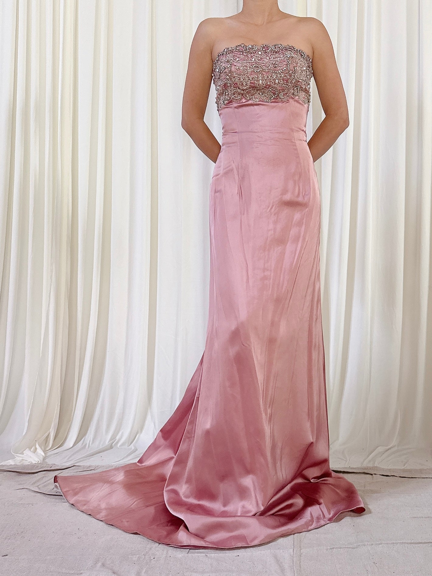 Vintage Steven Yearrick Dusty Pink Gown - US 6