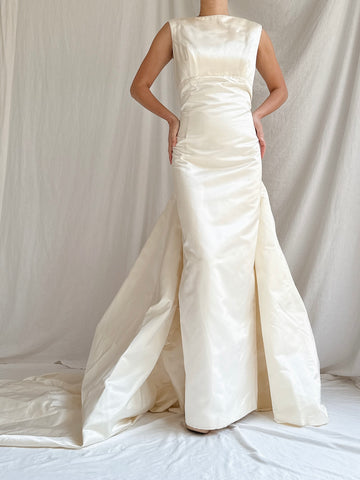 Vintage Silk 2 Piece Gown - M